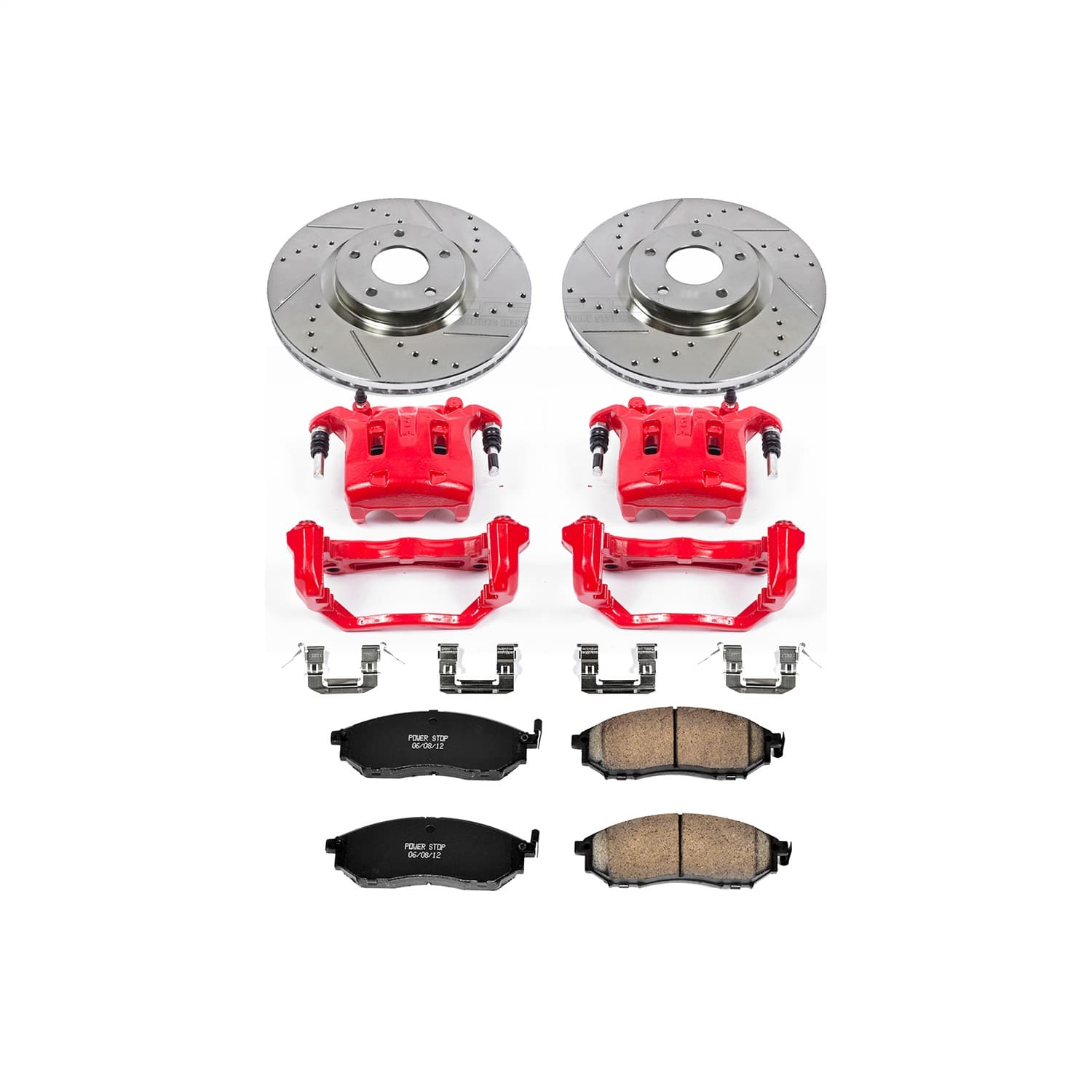 Power Stop - KC112B - Front - Disc Brake Pad/Caliper and Rotor Kit image 1