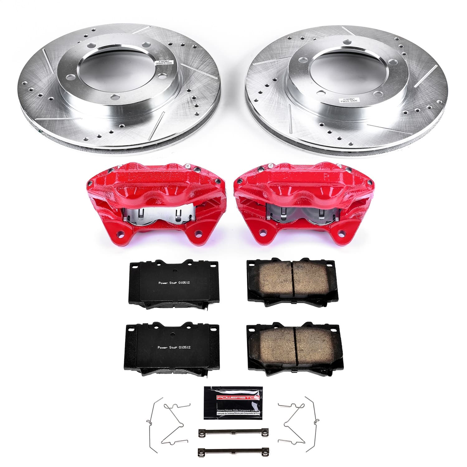 Power Stop - KC1132A - Front - Disc Brake Pad/Caliper and Rotor Kit image 1