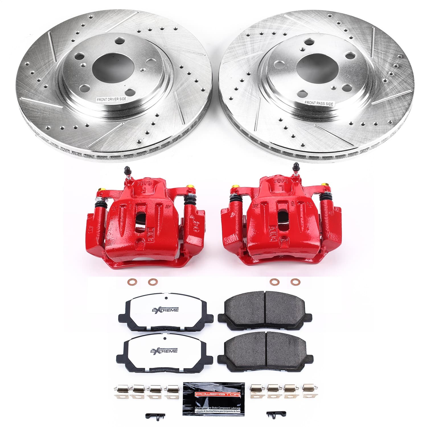 Power Stop - KC1137-36 - Front - Disc Brake Pad/Caliper and Rotor Kit image 1