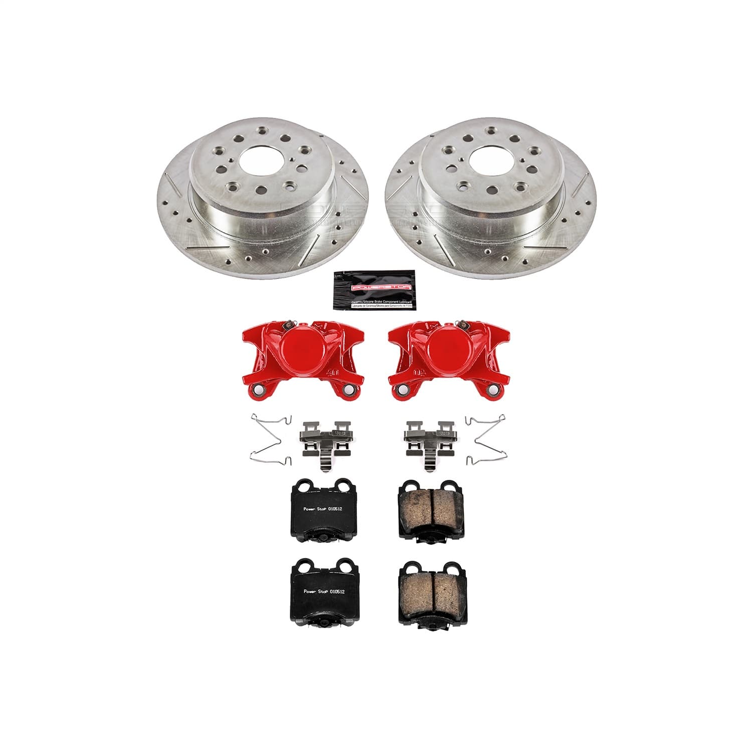 Power Stop - KC1149A - Rear - Disc Brake Pad/Caliper and Rotor Kit image 1