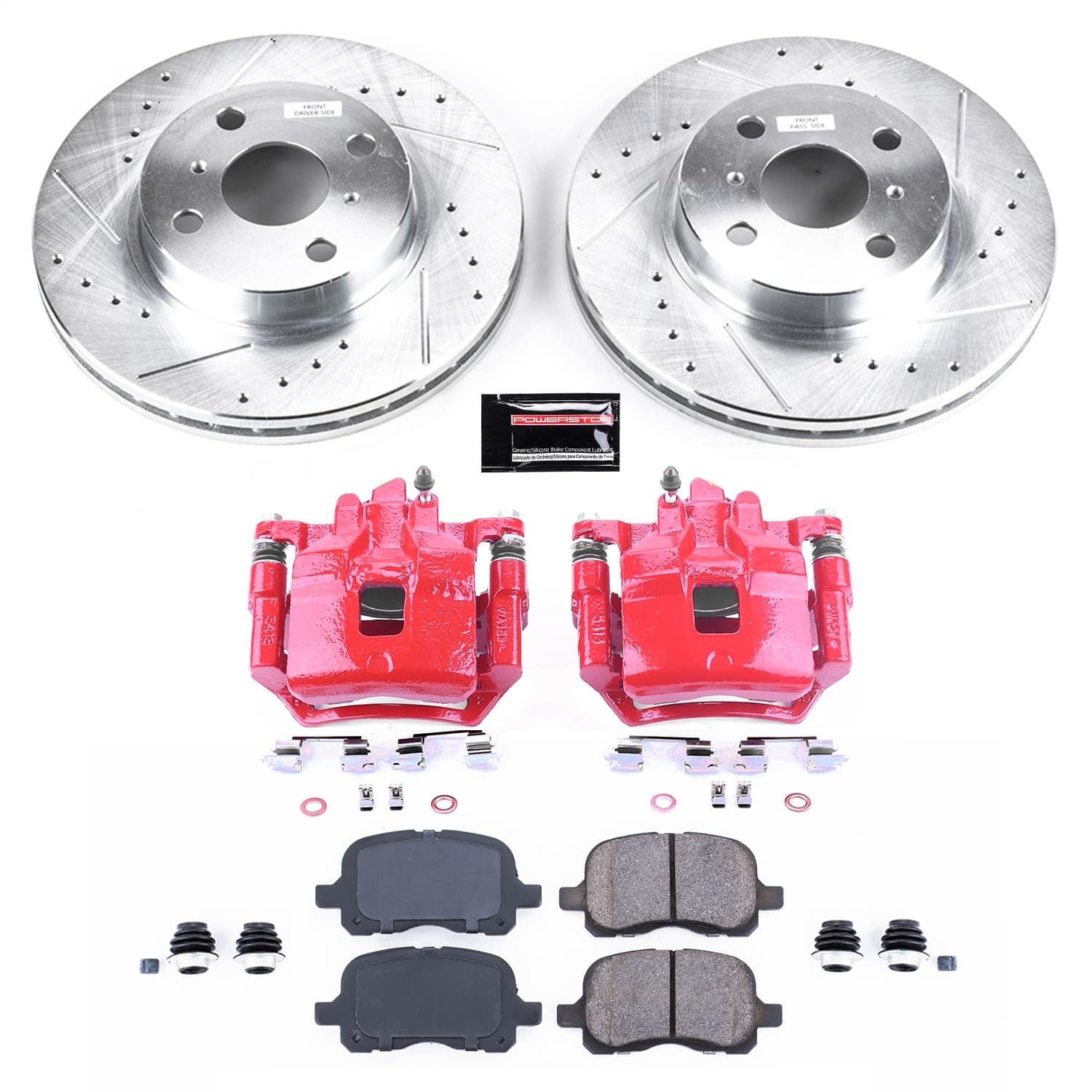 Power Stop - KC1152 - Front - Disc Brake Pad/Caliper and Rotor Kit image 1