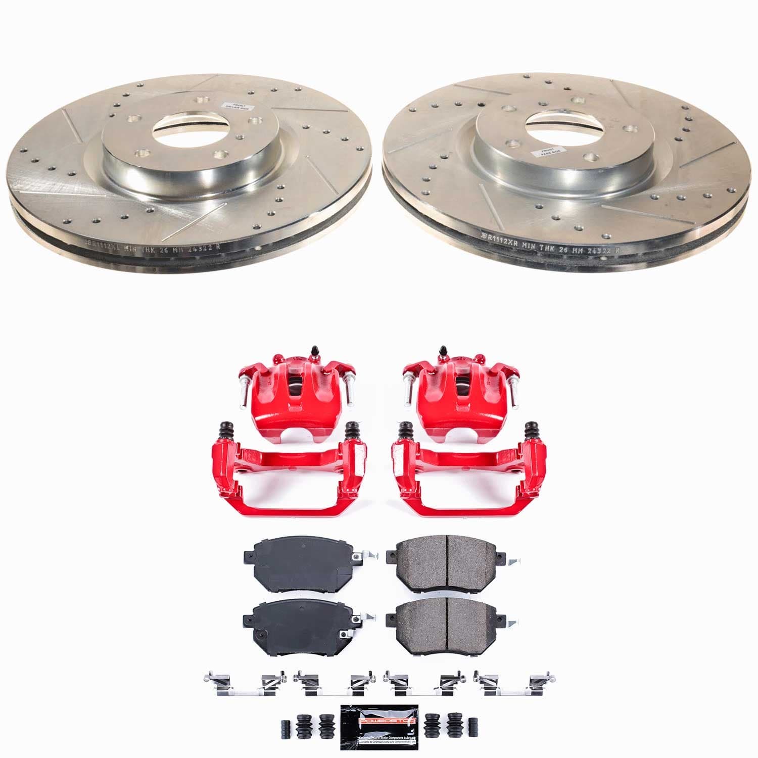 Power Stop - KC116A - Front - Disc Brake Pad/Caliper and Rotor Kit image 1
