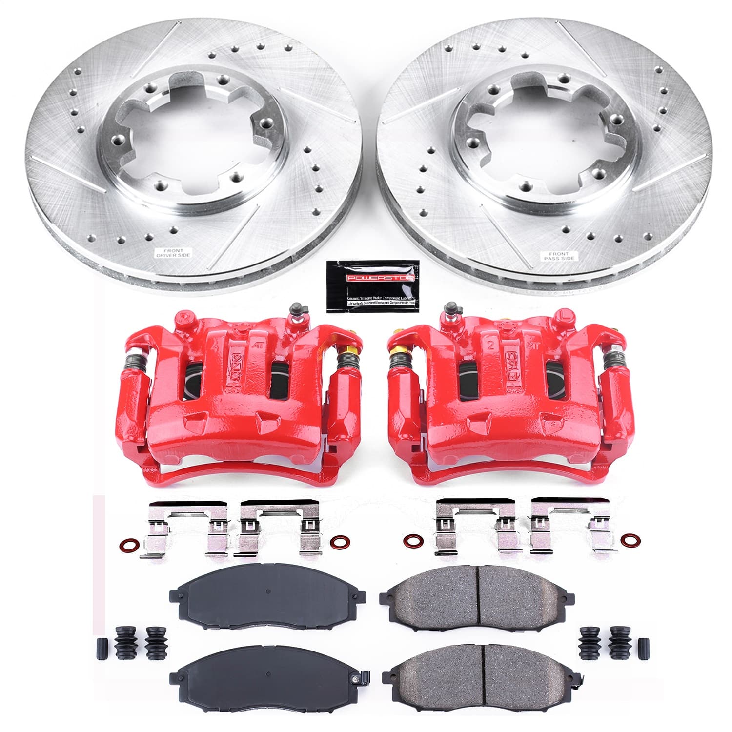 Power Stop - KC1176 - Front - Disc Brake Pad/Caliper and Rotor Kit image 1