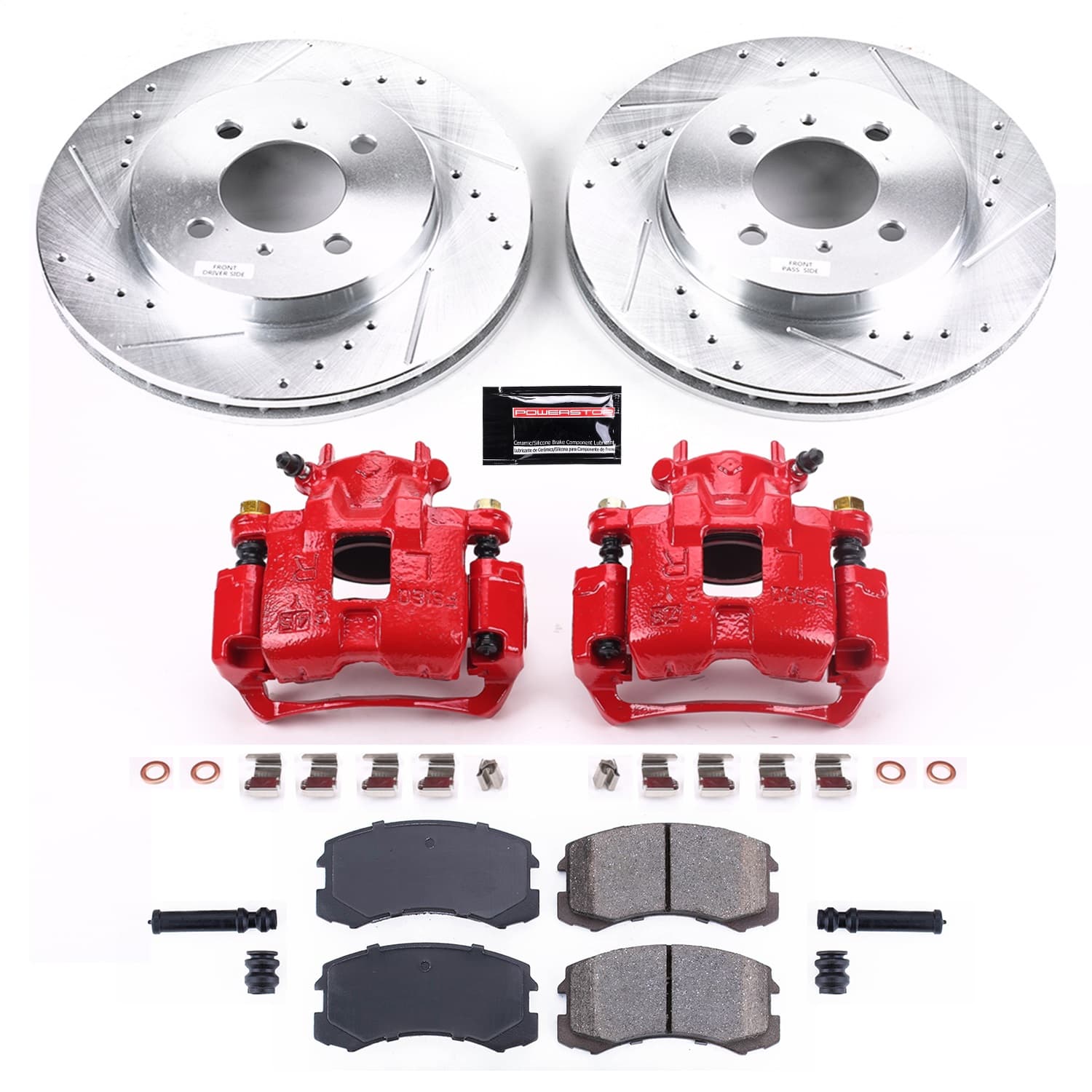 Power Stop - KC1215 - Front - Disc Brake Pad/Caliper and Rotor Kit image 1