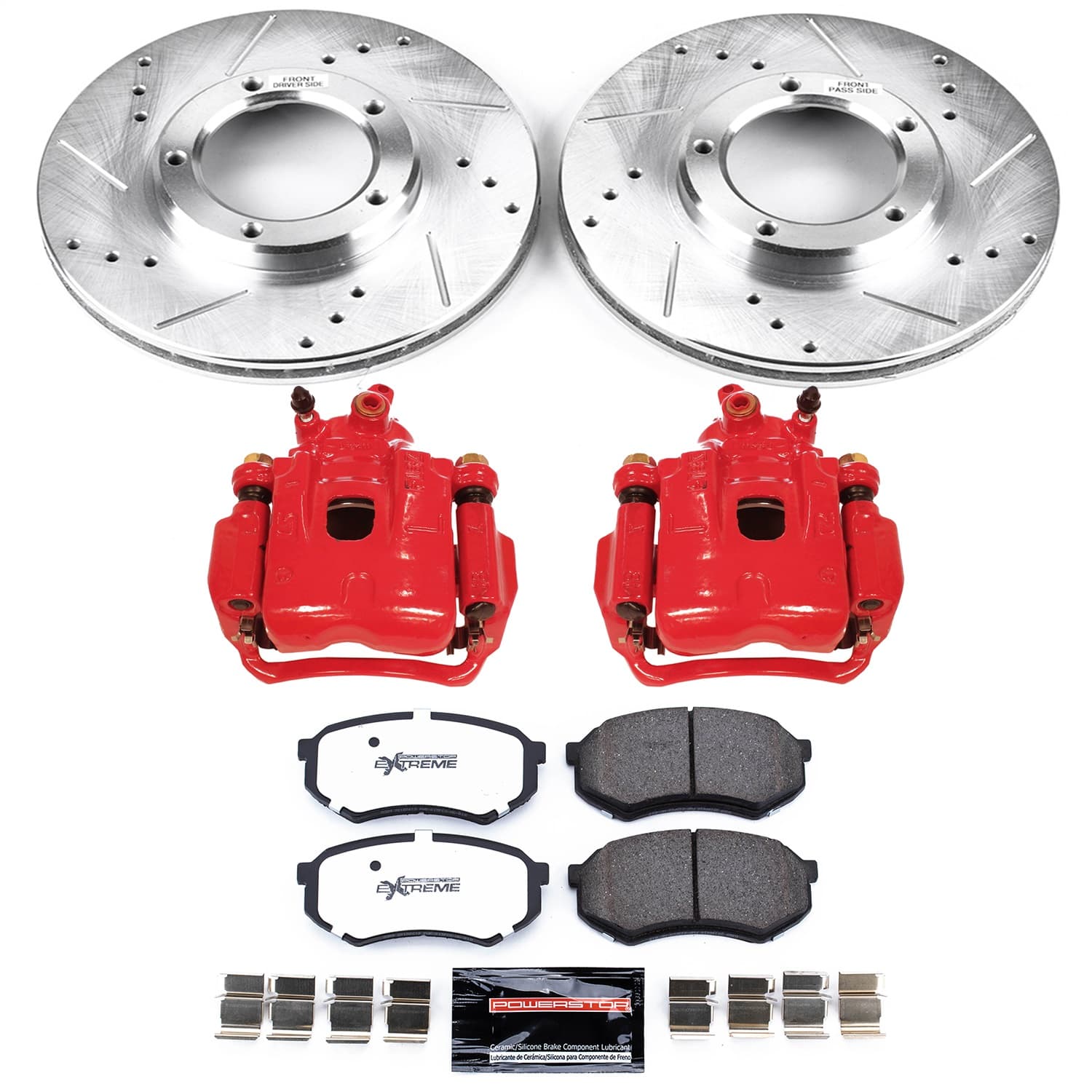 Power Stop - KC1232-36 - Front - Disc Brake Pad/Caliper and Rotor Kit image 1
