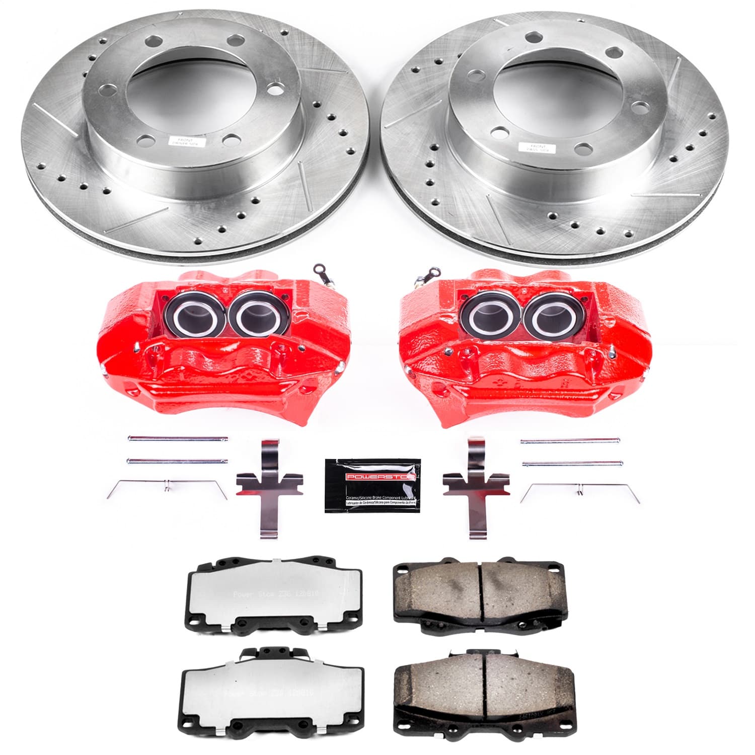 Power Stop - KC1233-36 - Front - Disc Brake Pad/Caliper and Rotor Kit image 1