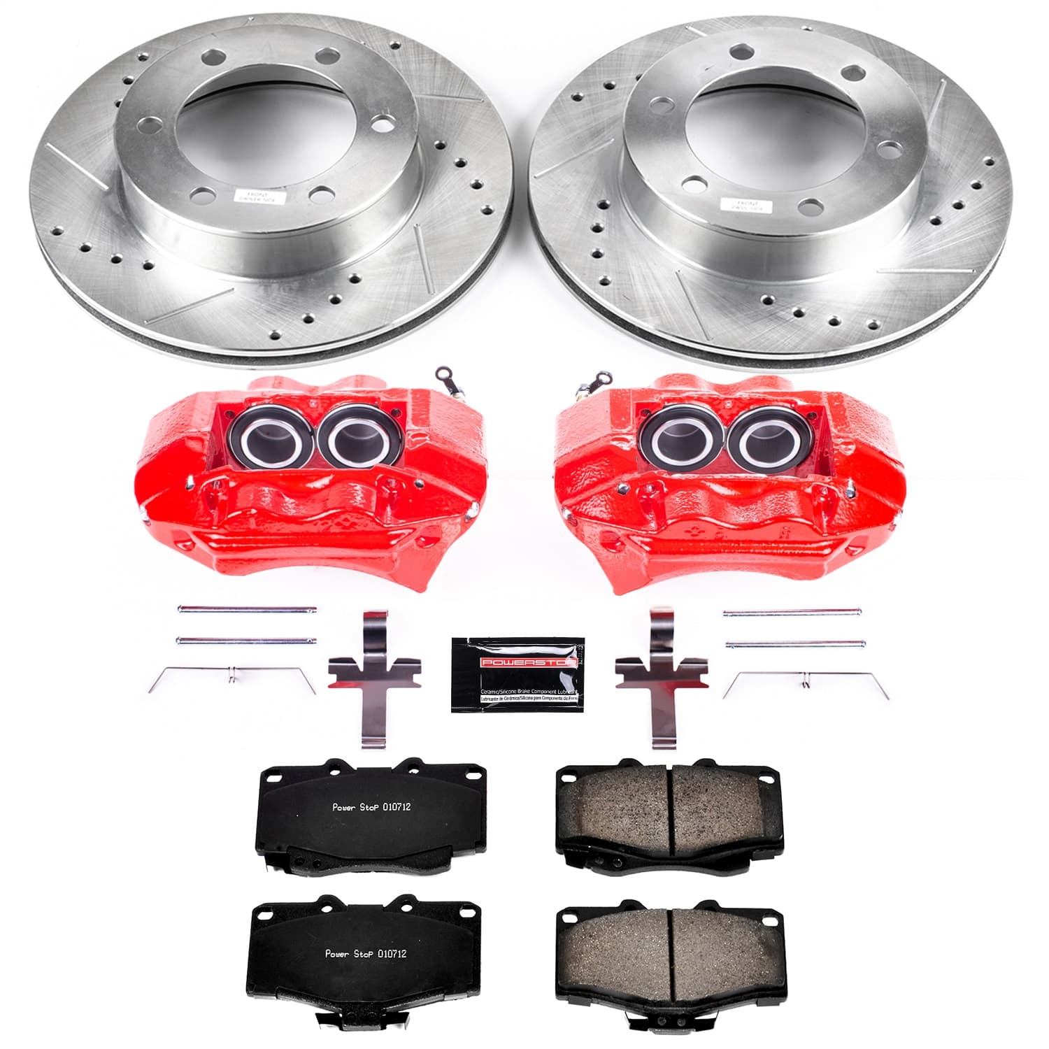 Power Stop - KC1233 - Front - Disc Brake Pad/Caliper and Rotor Kit image 1