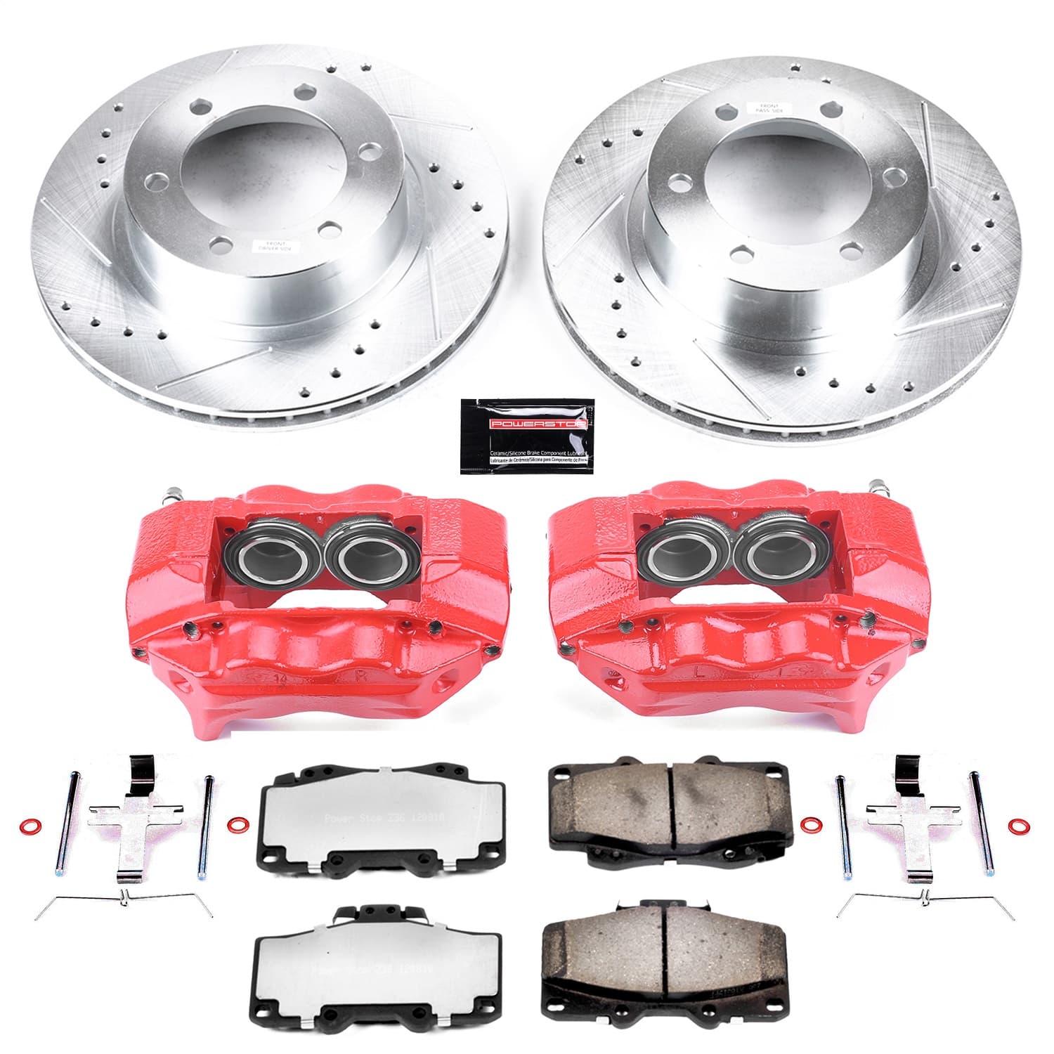 Power Stop - KC1236-36 - Front - Disc Brake Pad/Caliper and Rotor Kit image 1