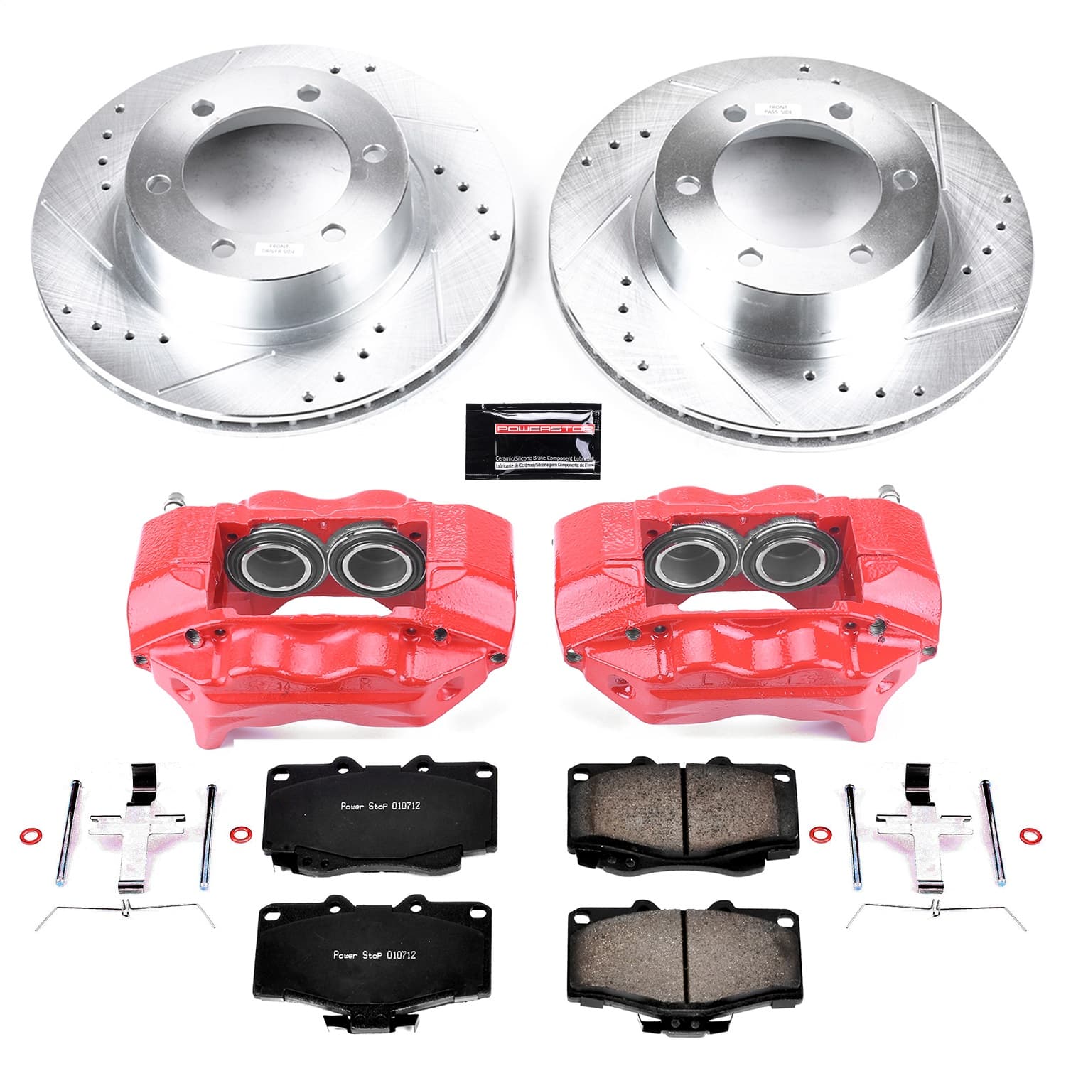 Power Stop - KC1236 - Front - Disc Brake Pad/Caliper and Rotor Kit image 1