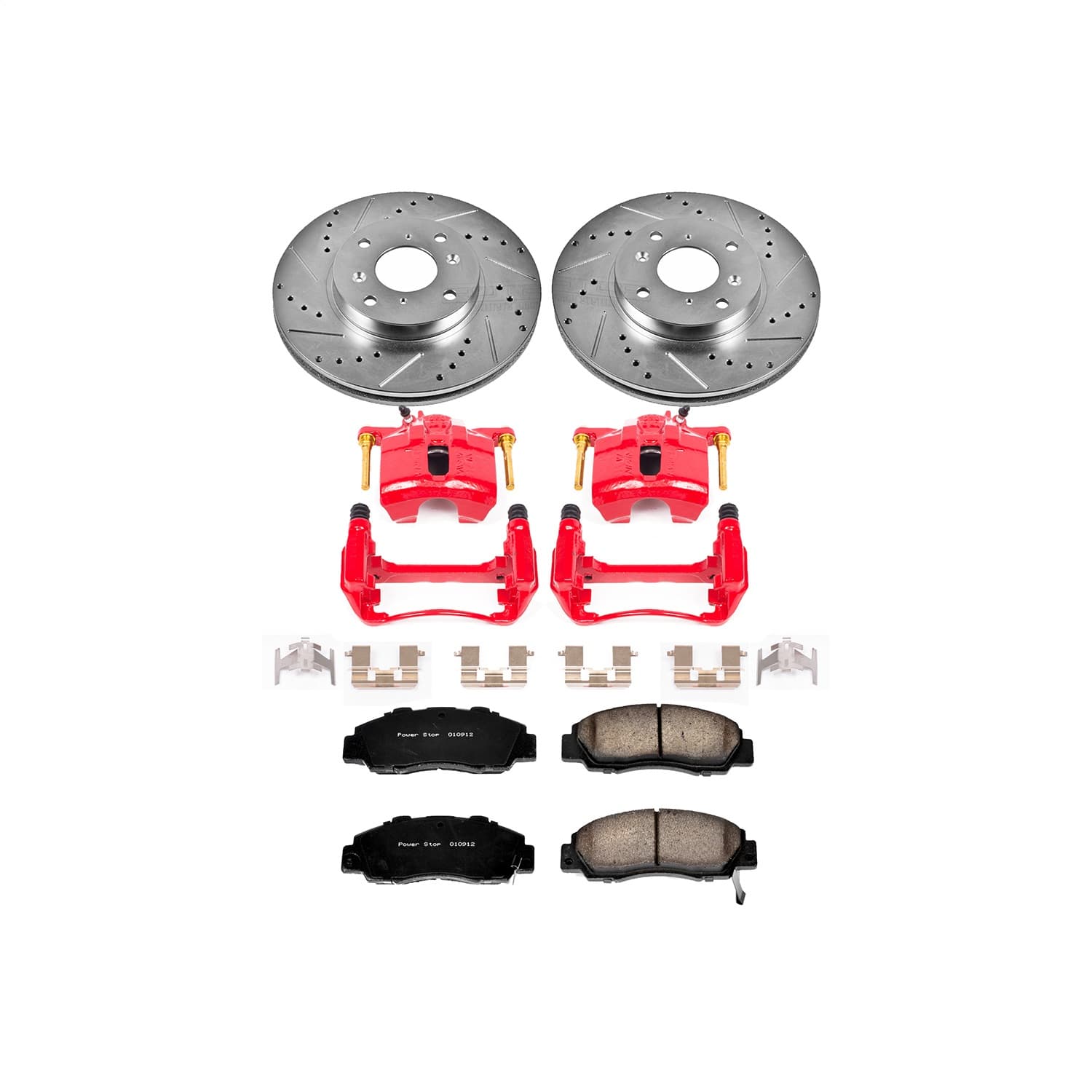 Power Stop - KC1237 - Front - Disc Brake Pad/Caliper and Rotor Kit image 1