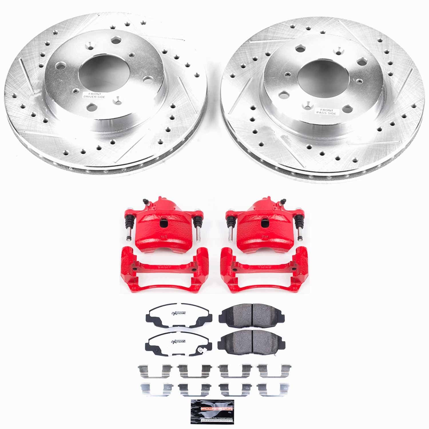 Power Stop - KC1239A-26 - Front - Disc Brake Pad/Caliper and Rotor Kit image 1
