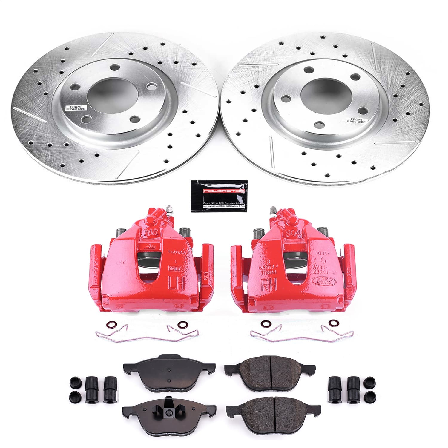 Power Stop - KC125A - Front - Disc Brake Pad/Caliper and Rotor Kit image 1