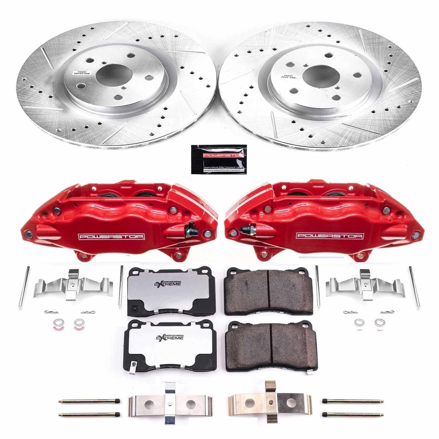 Power Stop - KC131-26 - Front - Disc Brake Pad/Caliper and Rotor Kit image 1