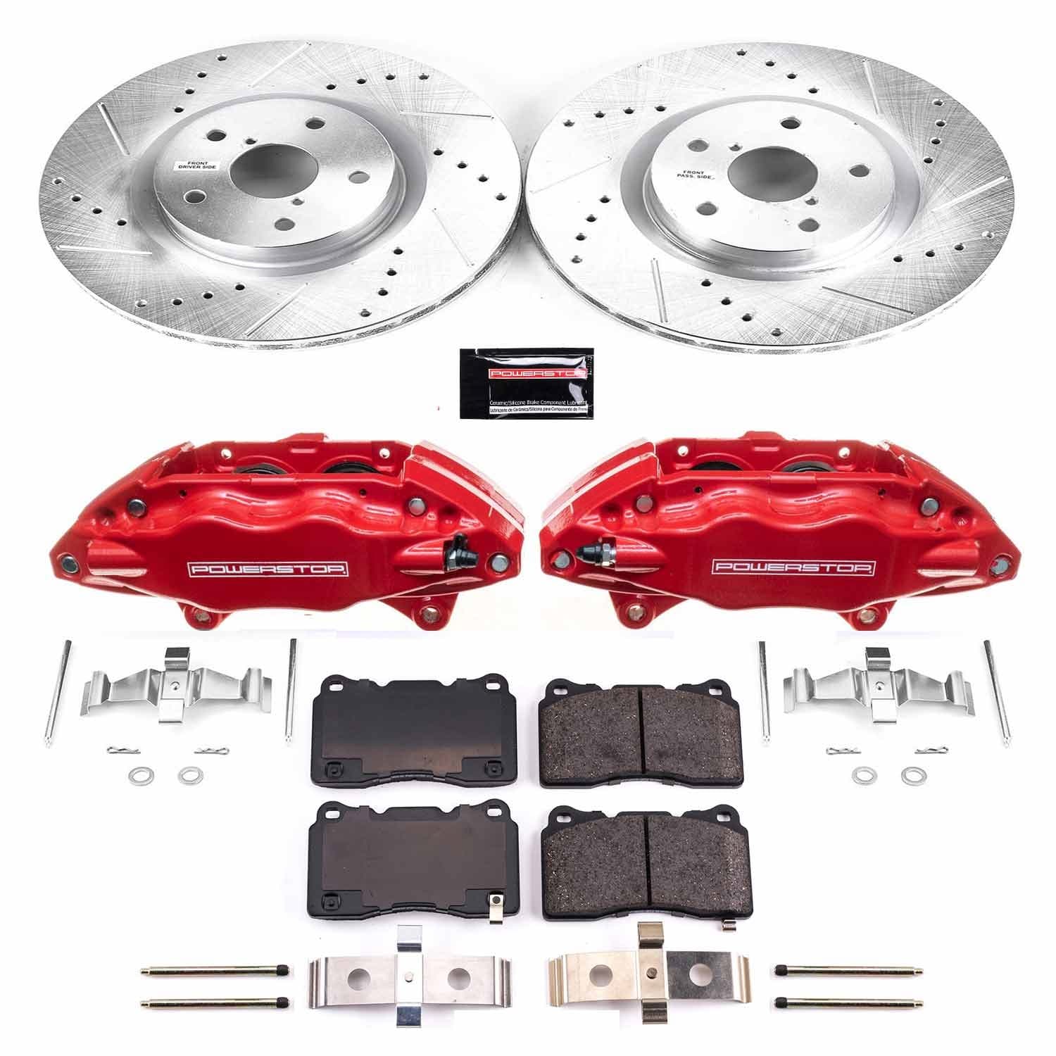 Power Stop - KC131 - Front - Disc Brake Pad/Caliper and Rotor Kit image 1