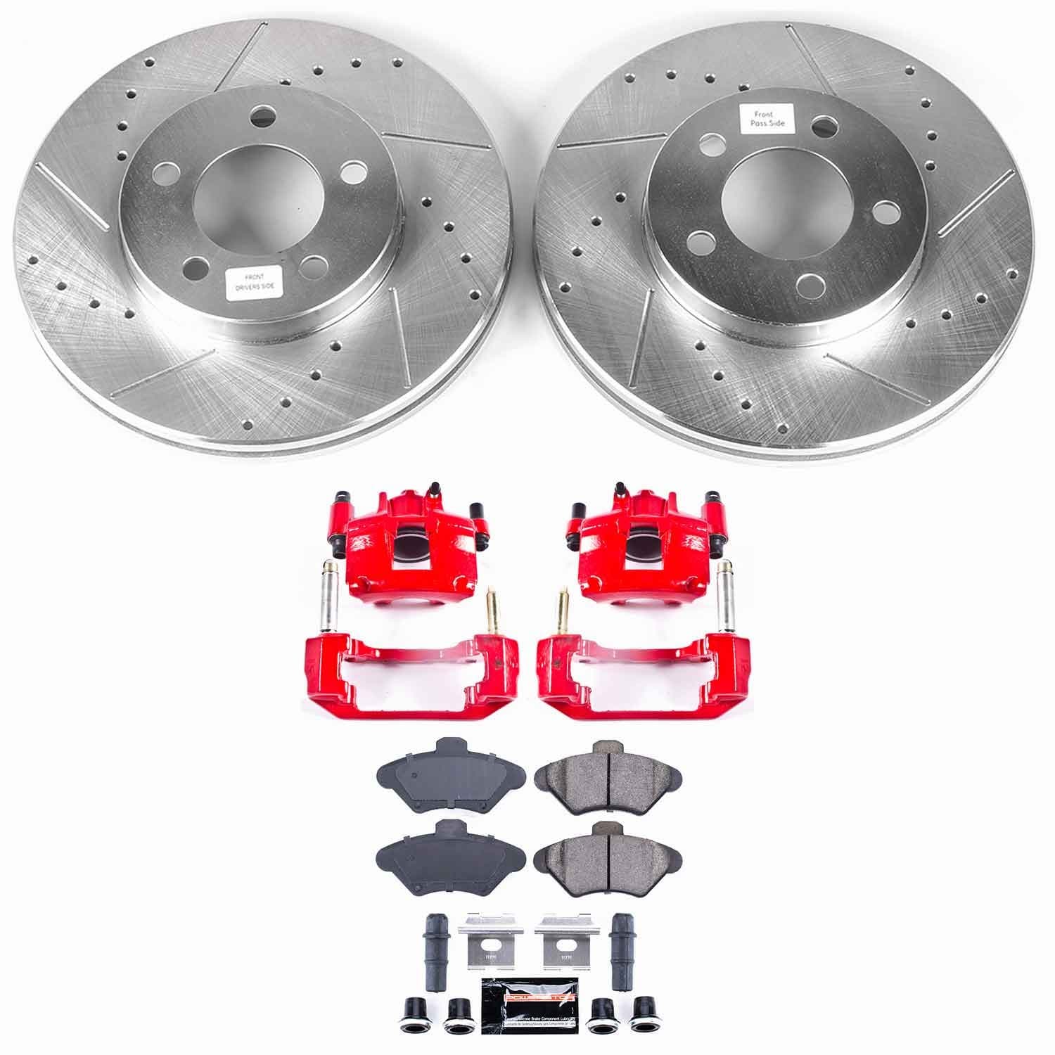 Power Stop - KC1325 - Front - Disc Brake Pad/Caliper and Rotor Kit image 1