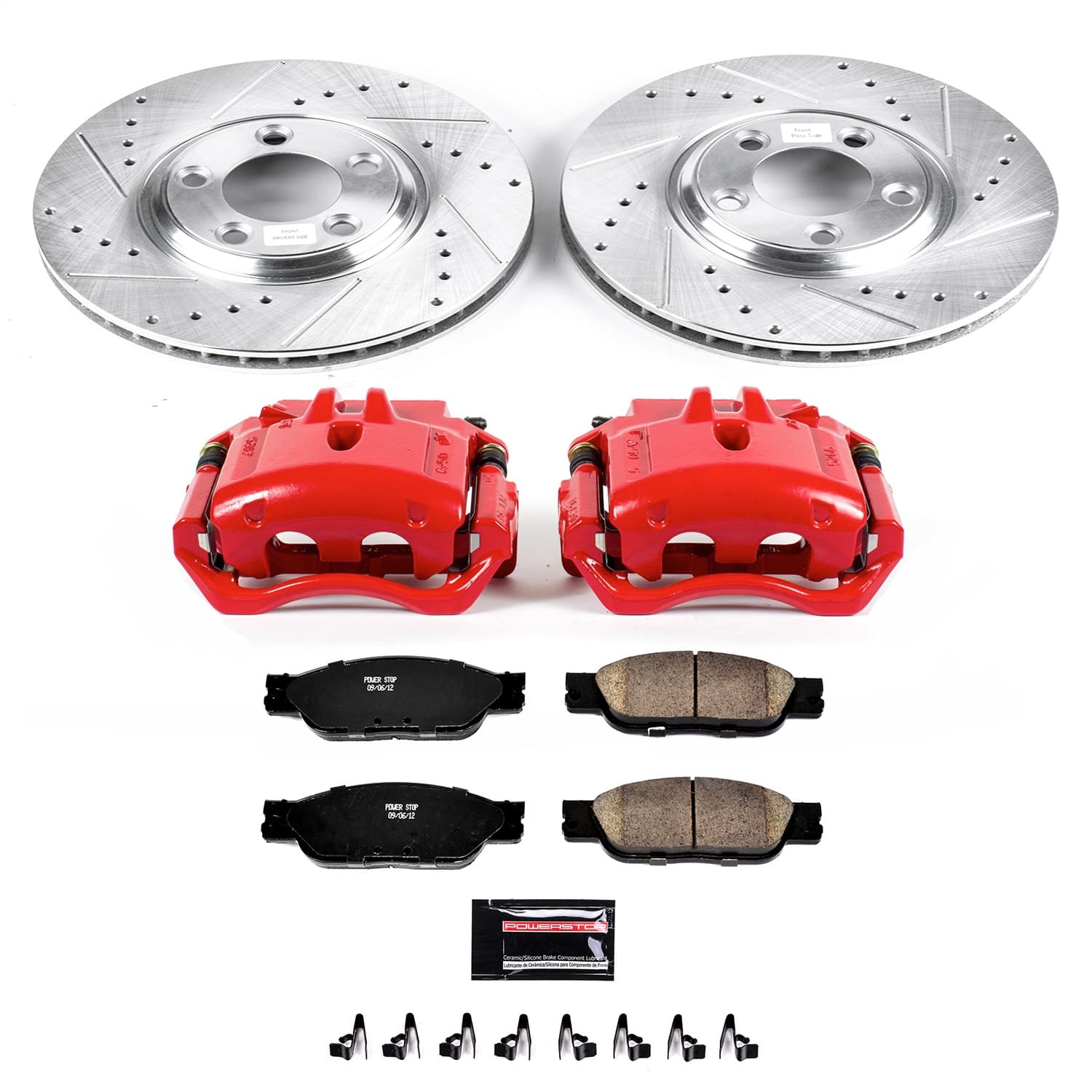 Power Stop - KC1353 - Front - Disc Brake Pad/Caliper and Rotor Kit image 1