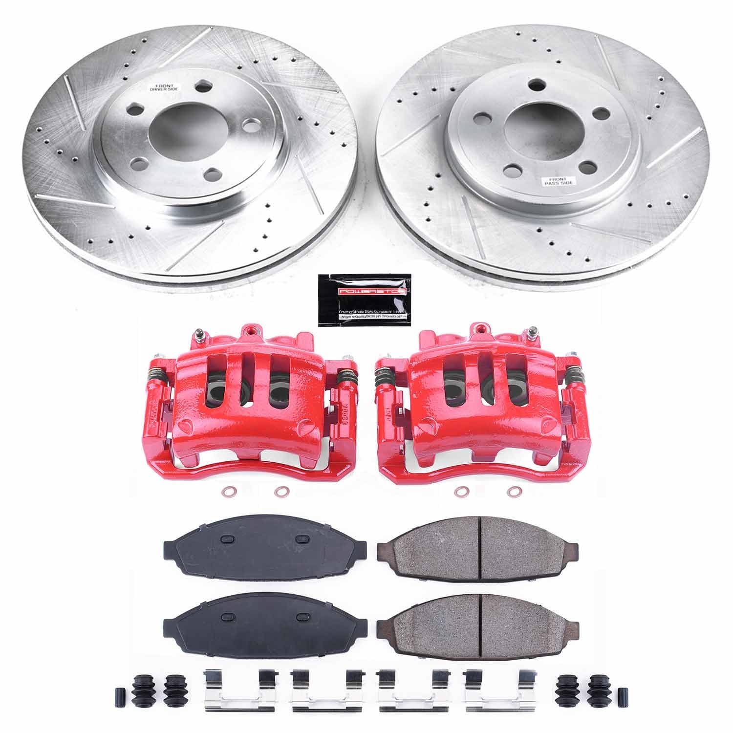 Power Stop - KC1364 - Front - Disc Brake Pad/Caliper and Rotor Kit image 1