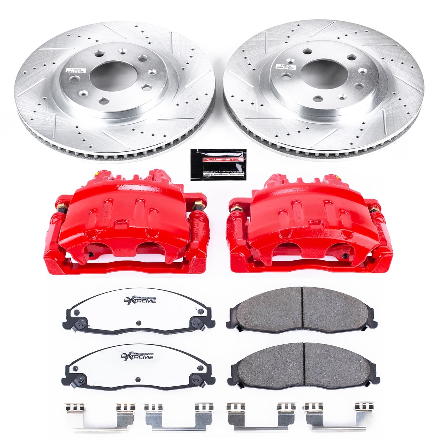 Power Stop - KC1419-26 - Front - Disc Brake Pad/Caliper and Rotor Kit image 1