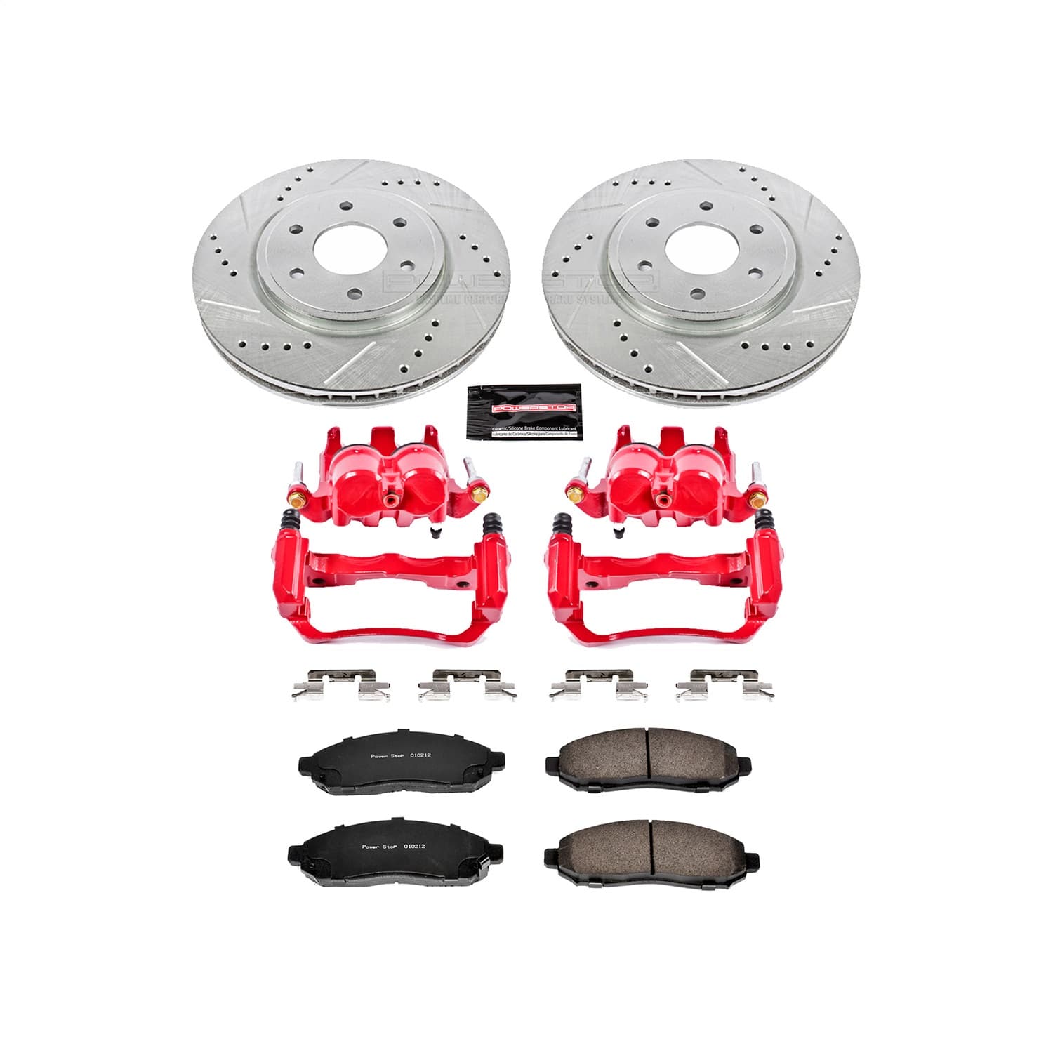 Power Stop - KC142 - Front - Disc Brake Pad/Caliper and Rotor Kit image 1