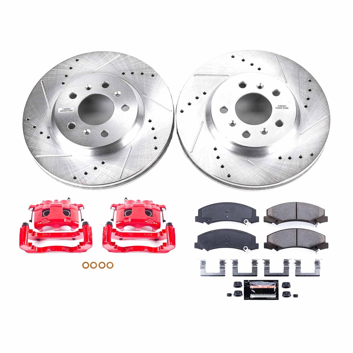 Power Stop - KC1437 - Front - Disc Brake Pad/Caliper and Rotor Kit image 1