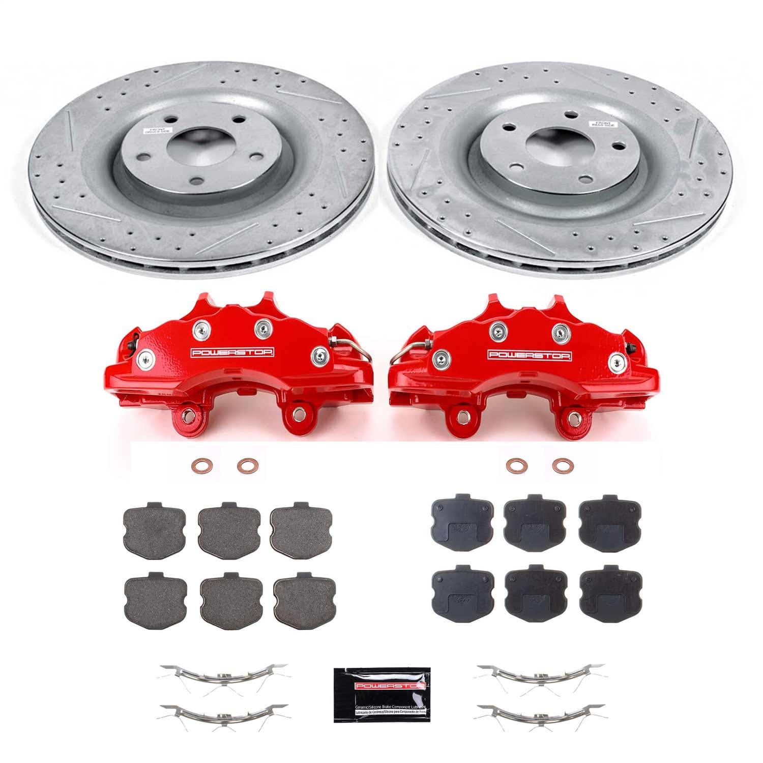 Power Stop - KC1444 - Front - Disc Brake Pad/Caliper and Rotor Kit image 1