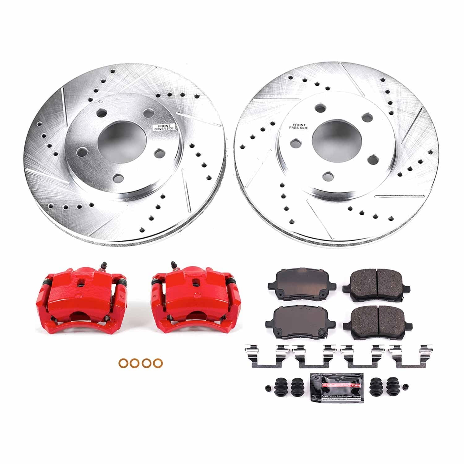 Power Stop - KC1448 - Front - Disc Brake Pad/Caliper and Rotor Kit image 1