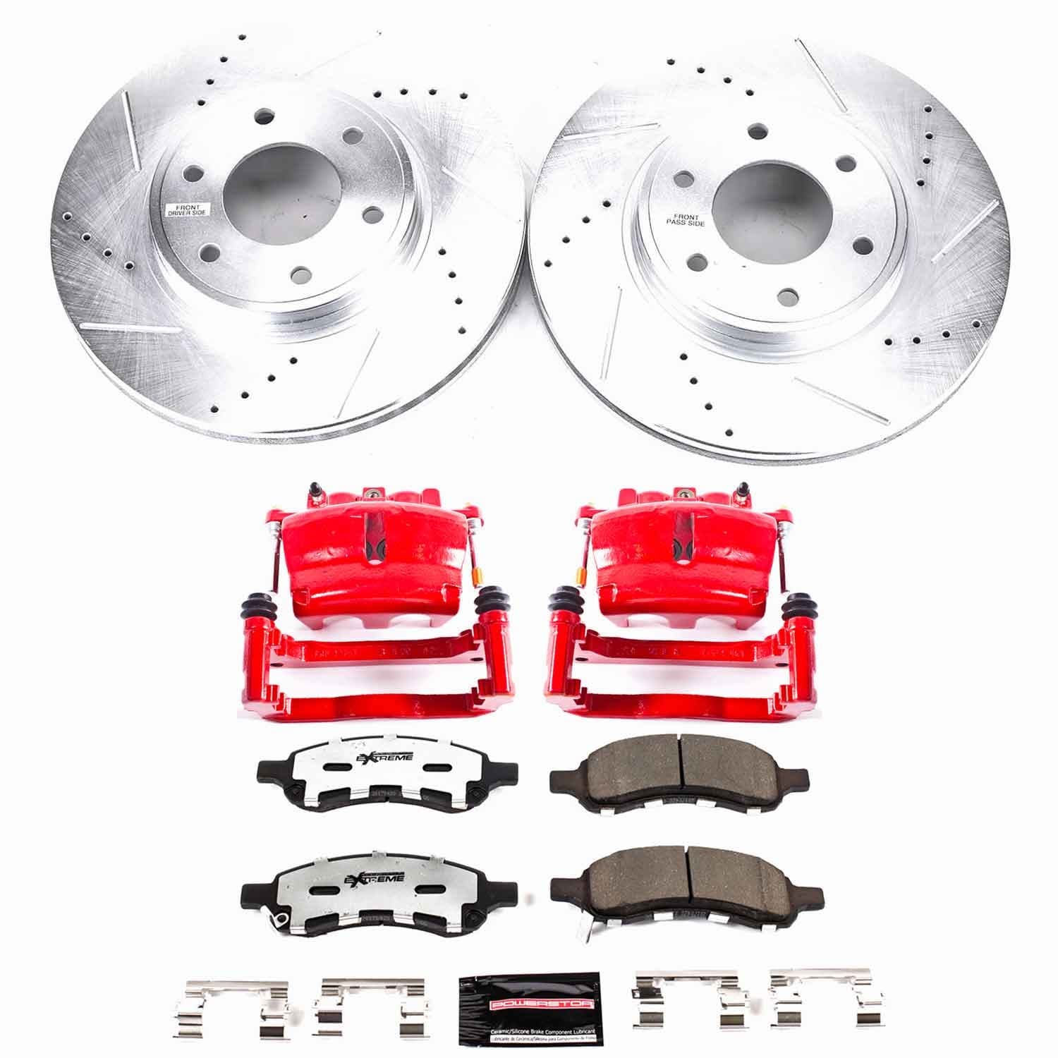 Power Stop - KC1453-36 - Front - Disc Brake Pad/Caliper and Rotor Kit image 1
