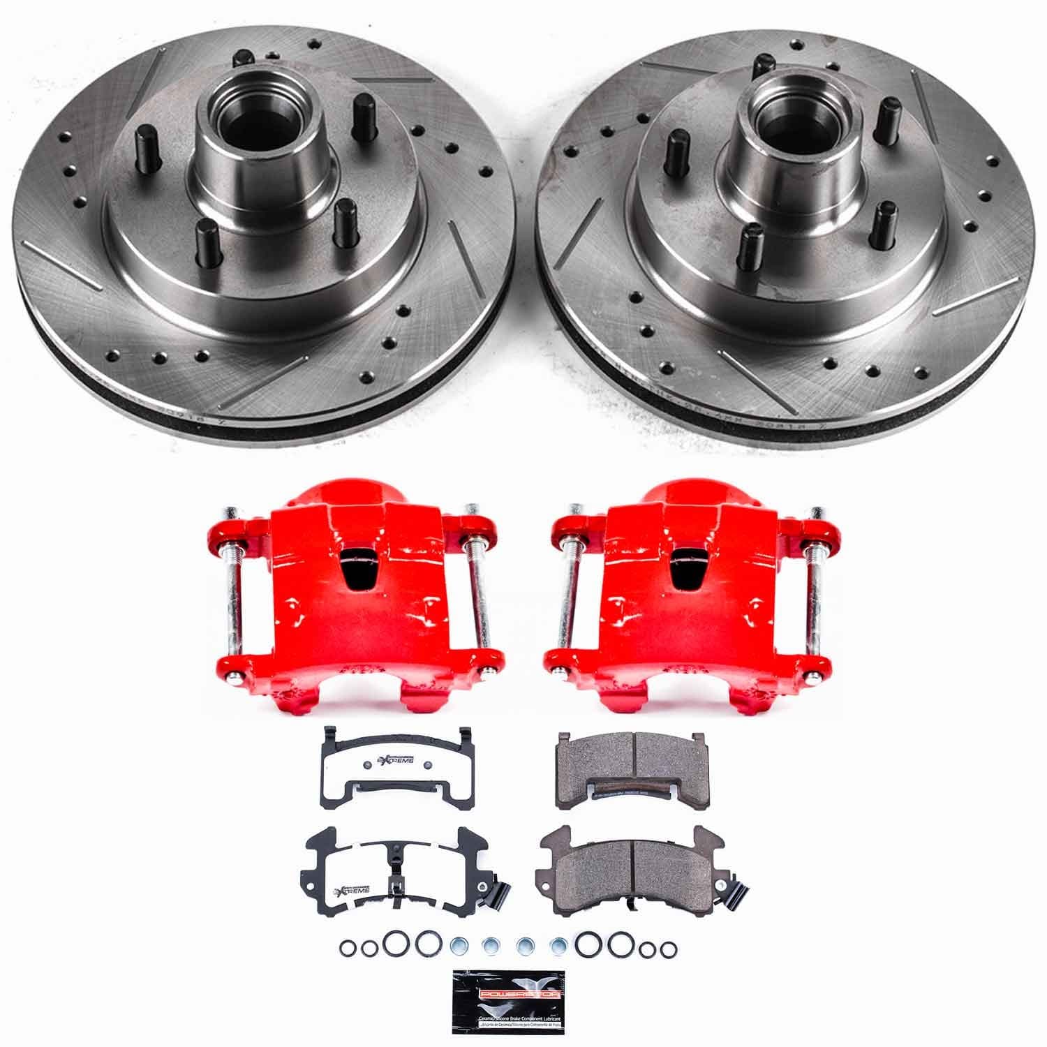 Power Stop - KC1482-26 - Front - Disc Brake Pad/Caliper and Rotor Kit image 1