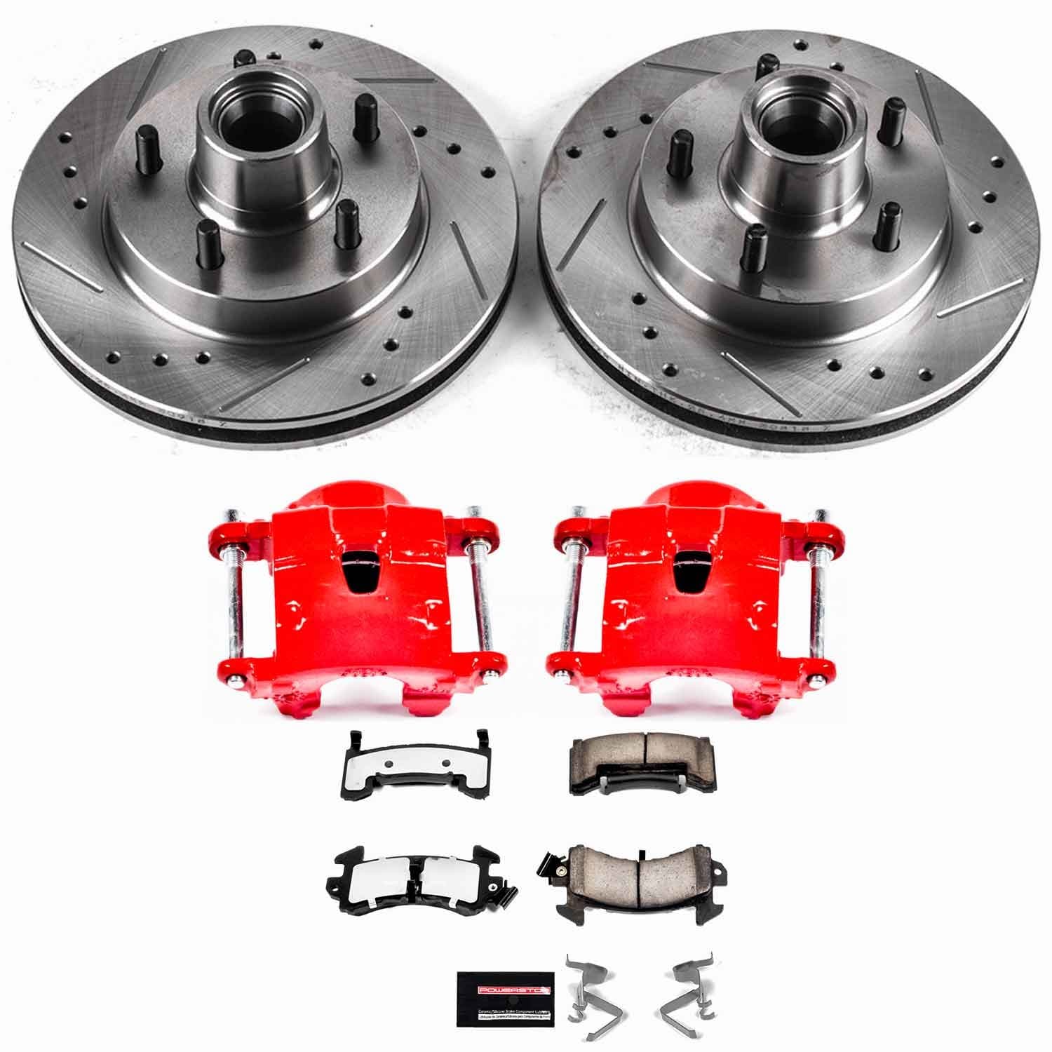 Power Stop - KC1482-36 - Front - Disc Brake Pad/Caliper and Rotor Kit image 1