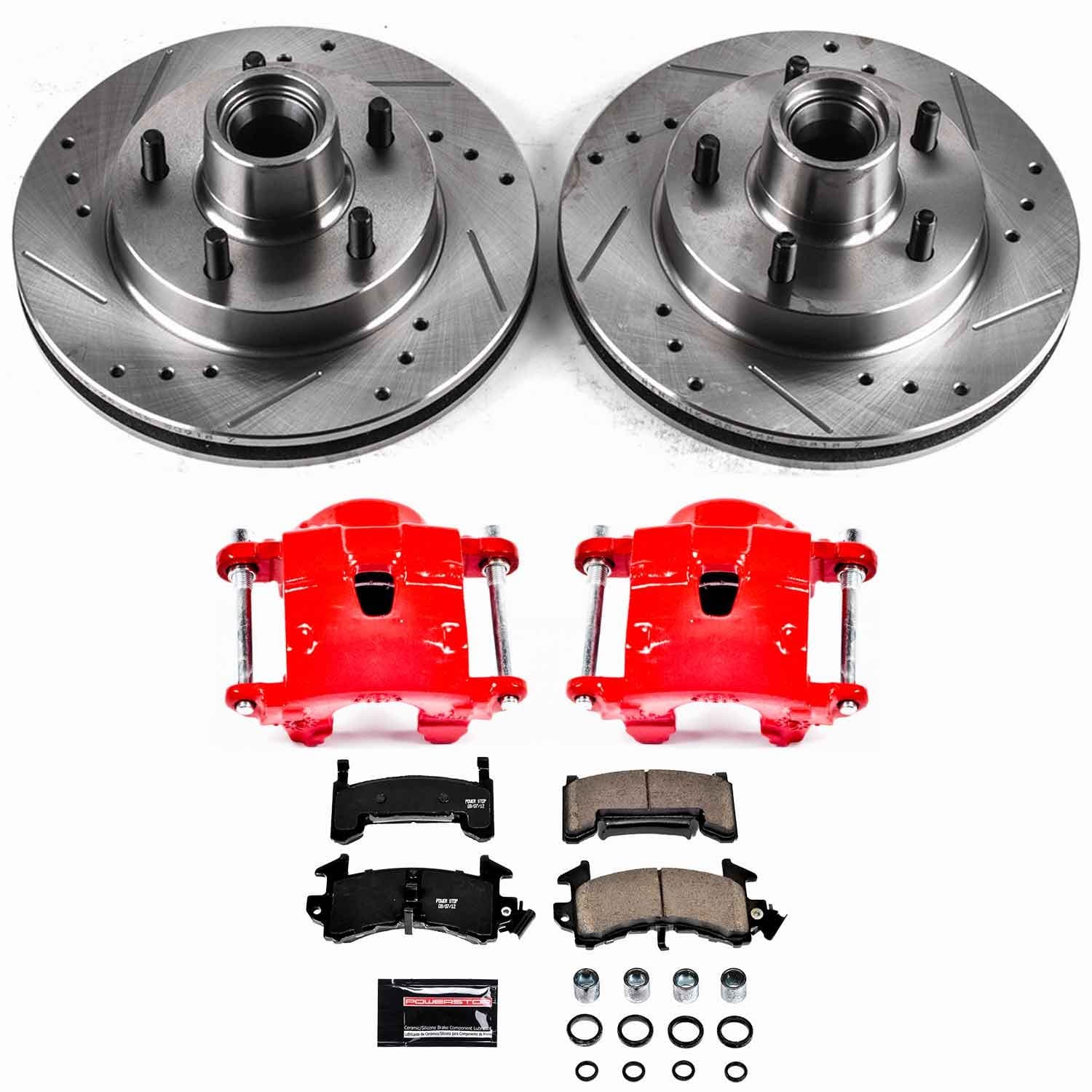 Power Stop - KC1482 - Front - Disc Brake Pad/Caliper and Rotor Kit image 1