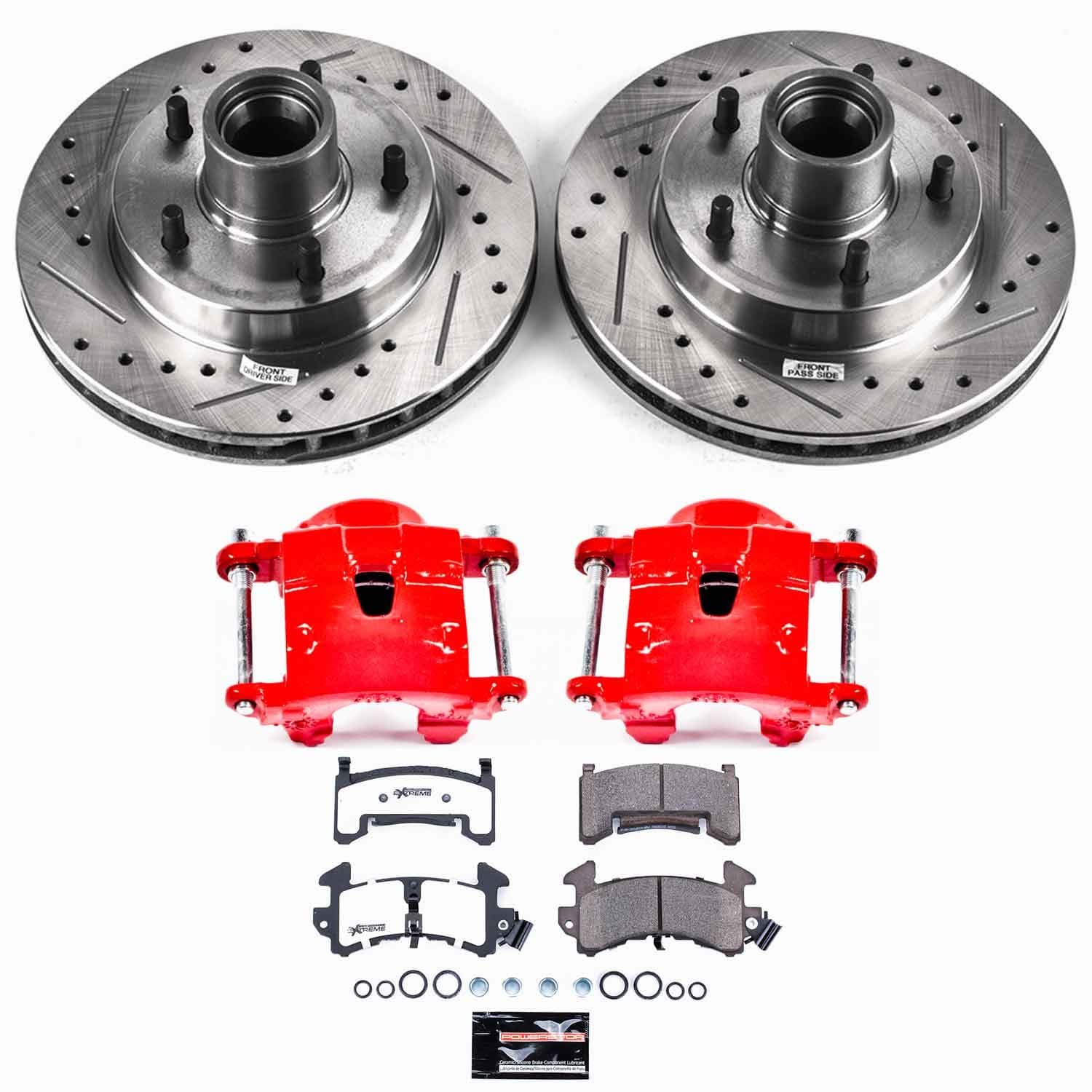 Power Stop - KC1485-26 - Front - Disc Brake Pad/Caliper and Rotor Kit image 1