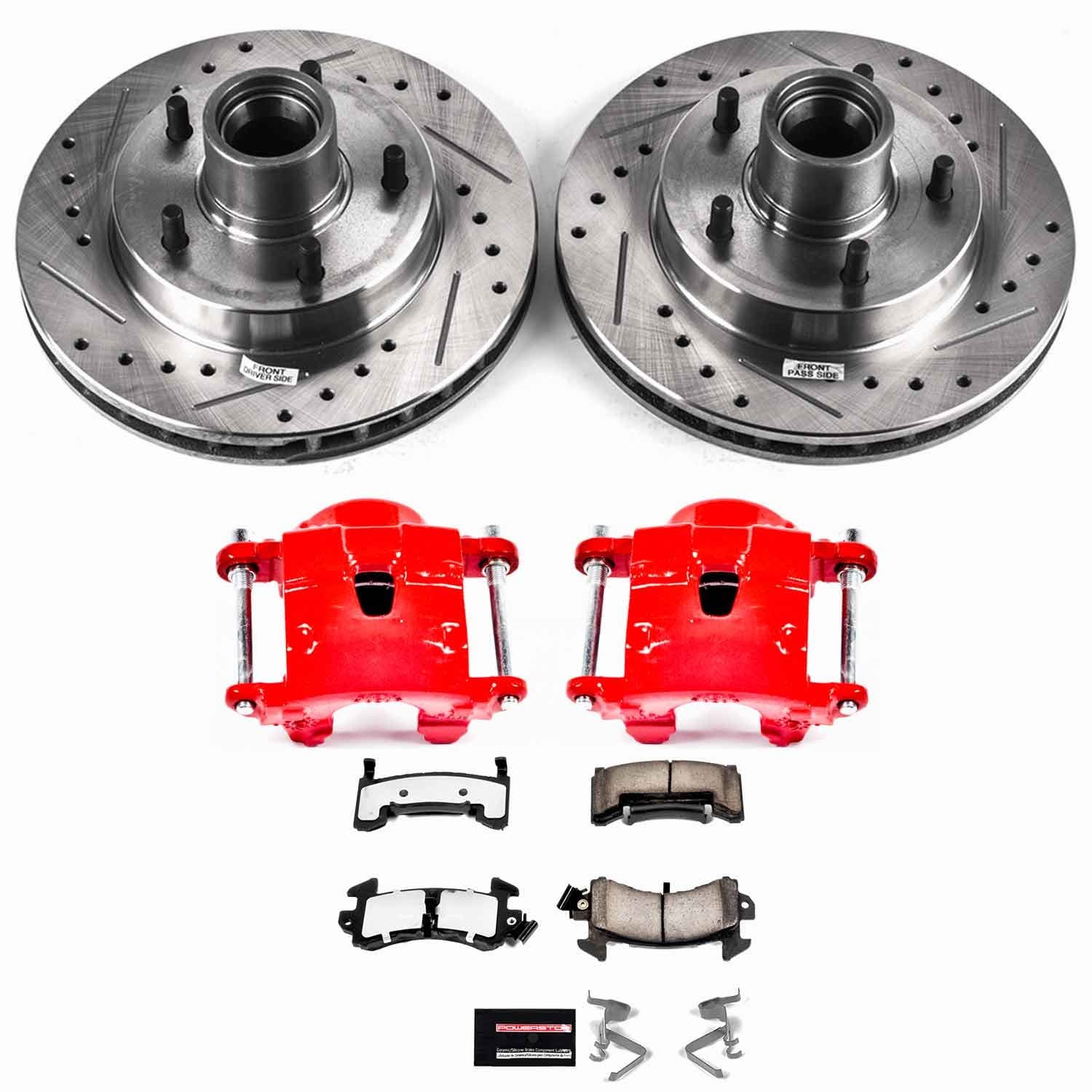 Power Stop - KC1485-36 - Front - Disc Brake Pad/Caliper and Rotor Kit image 1