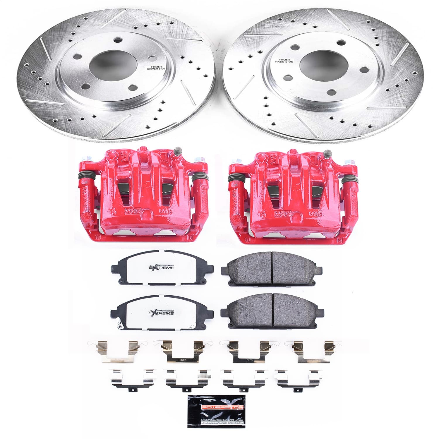 Power Stop - KC150-36 - Front - Disc Brake Pad/Caliper and Rotor Kit image 1