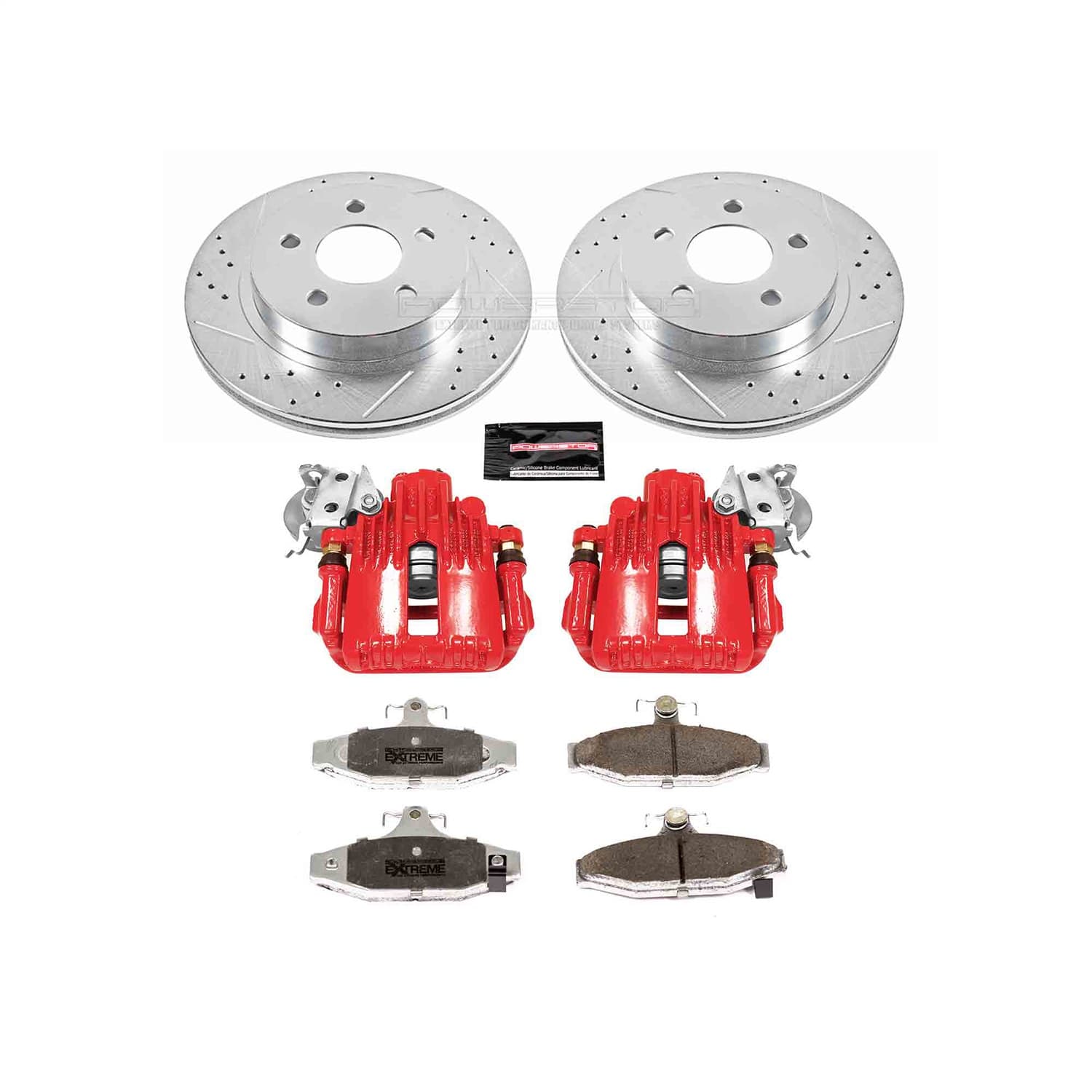 Power Stop - KC1531-26 - Rear - Disc Brake Pad/Caliper and Rotor Kit image 1