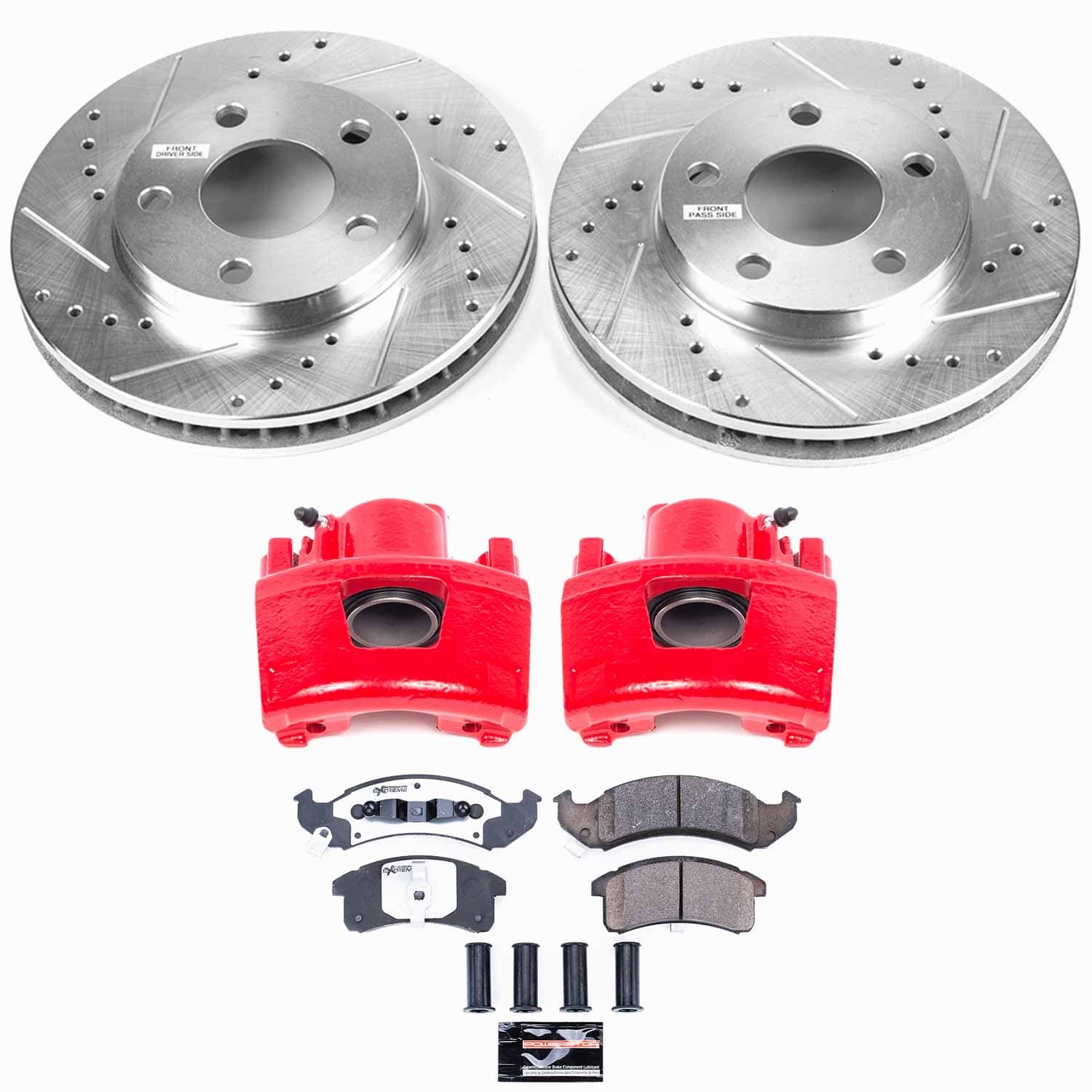 Power Stop - KC1534-26 - Front - Disc Brake Pad/Caliper and Rotor Kit image 1