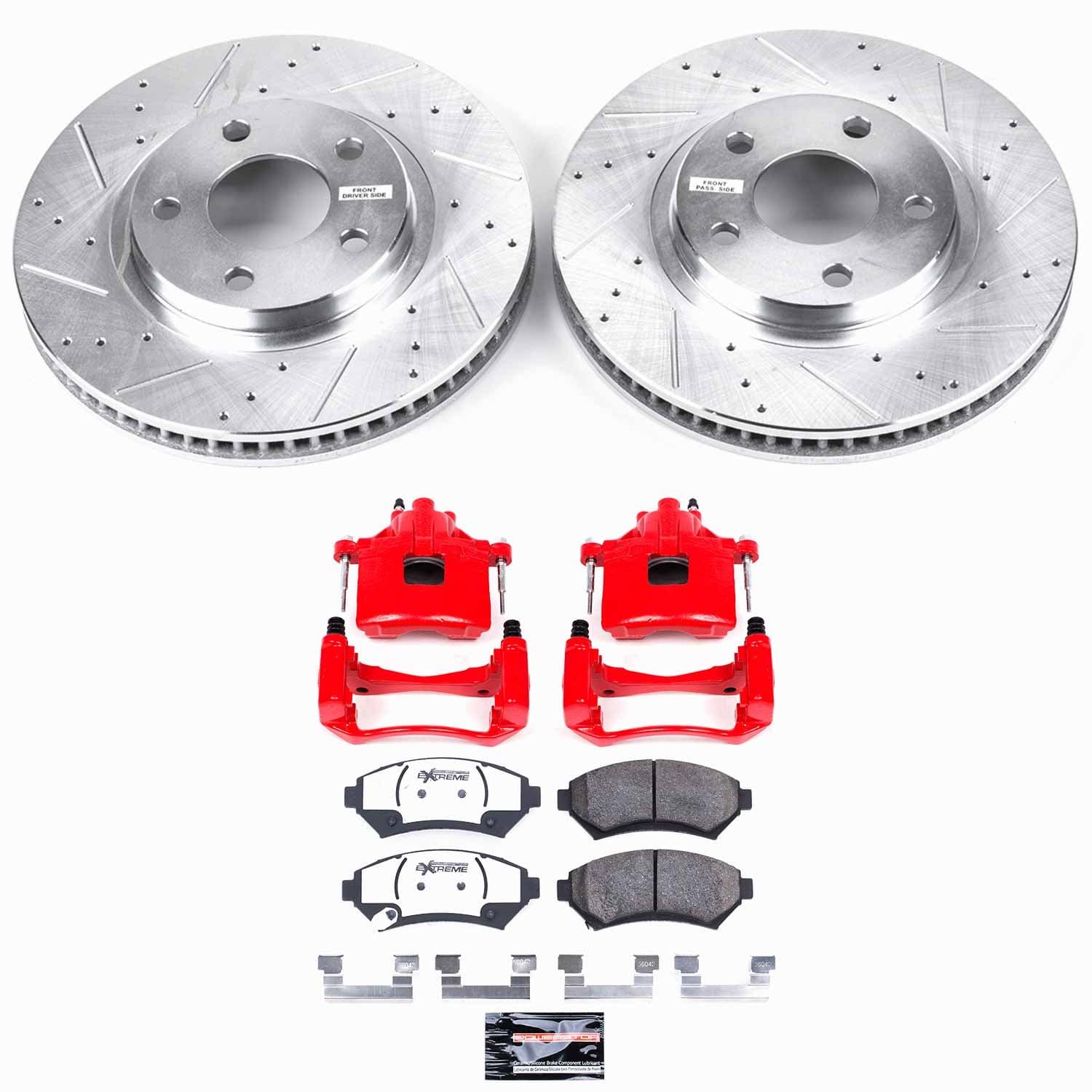 Power Stop - KC1542-26 - Front - Disc Brake Pad/Caliper and Rotor Kit image 1