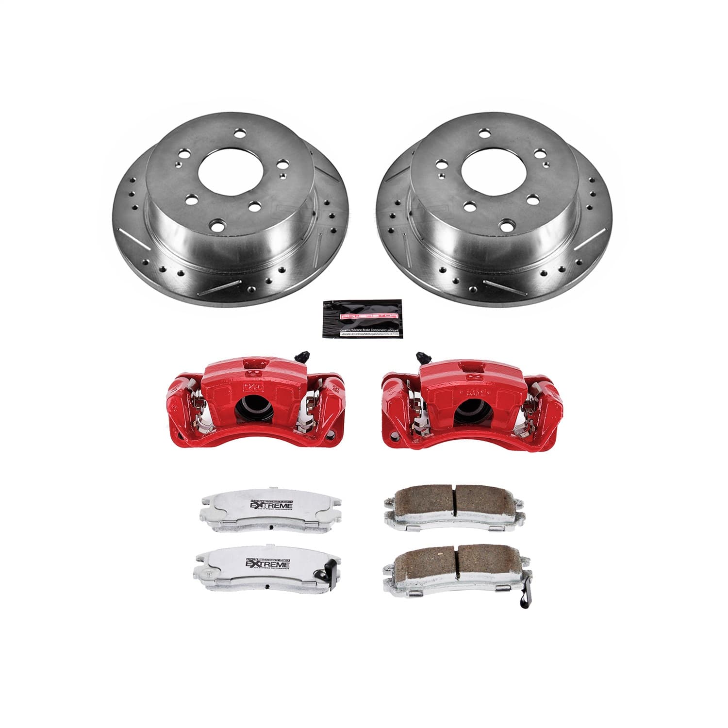 Power Stop - KC155-26 - Rear - Disc Brake Pad/Caliper and Rotor Kit image 1
