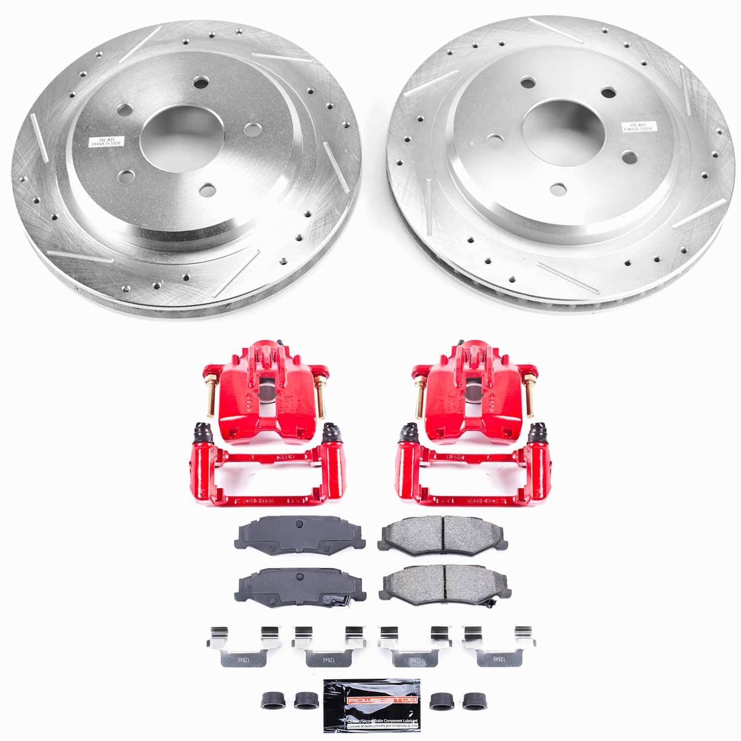 Power Stop - KC1563 - Rear - Disc Brake Pad/Caliper and Rotor Kit image 1
