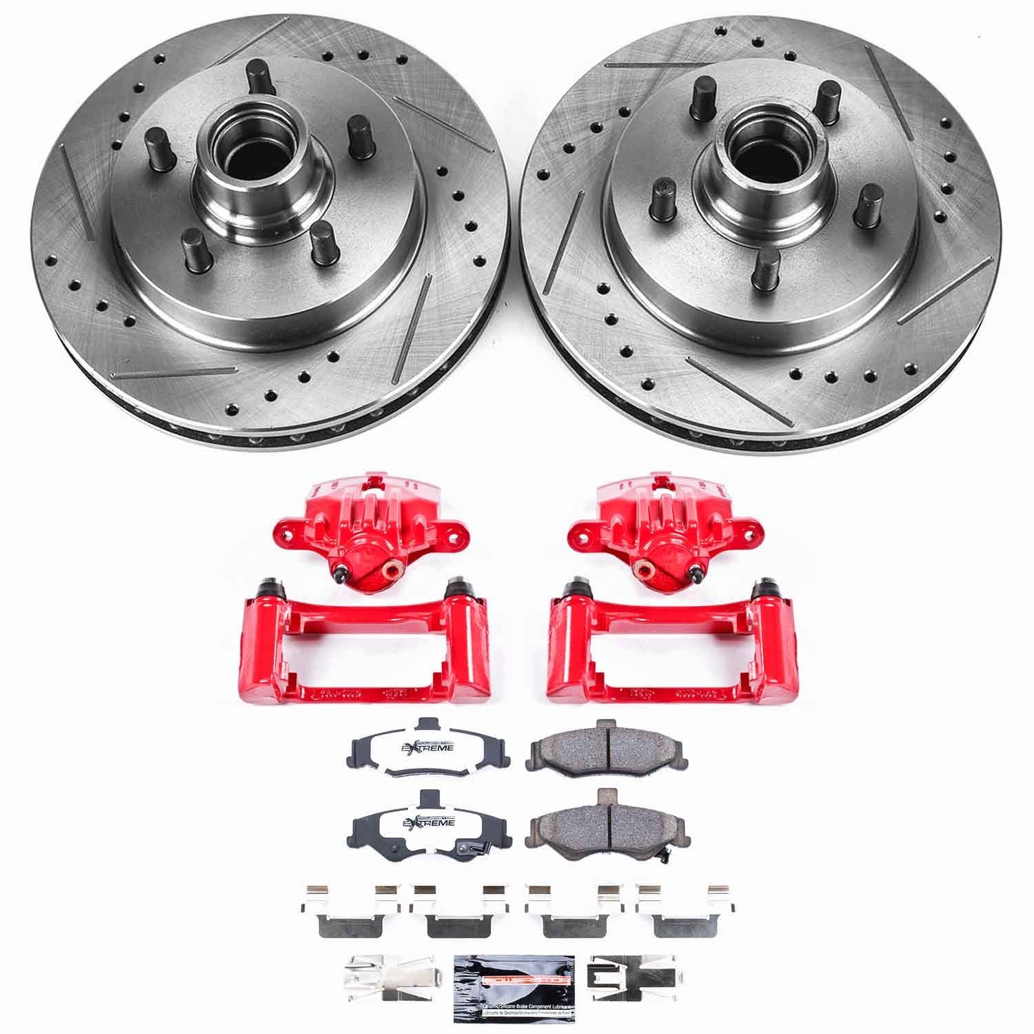 Power Stop - KC1568-26 - Rear - Disc Brake Pad/Caliper and Rotor Kit image 1