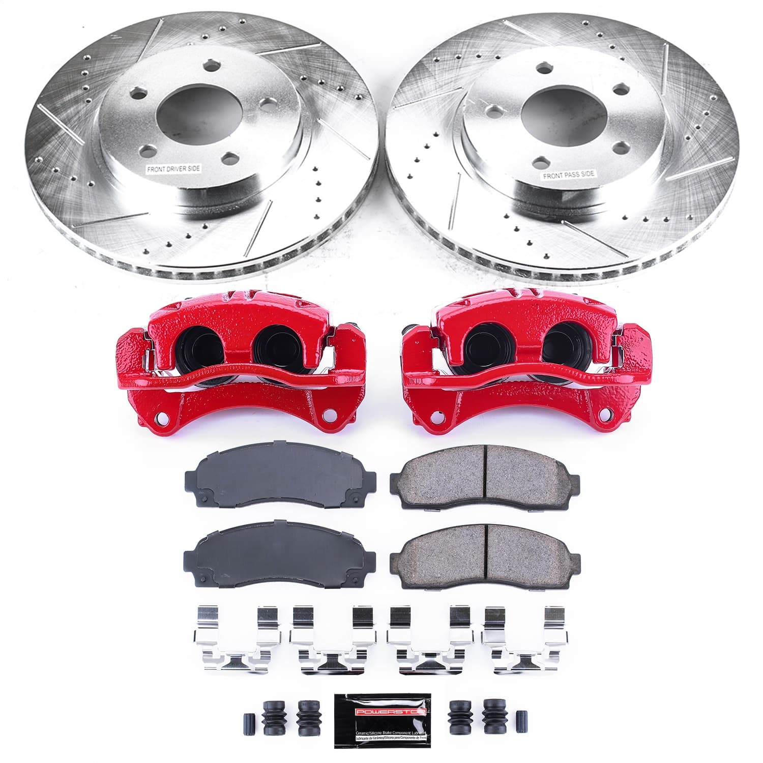 Power Stop - KC1576 - Front - Disc Brake Pad/Caliper and Rotor Kit image 1