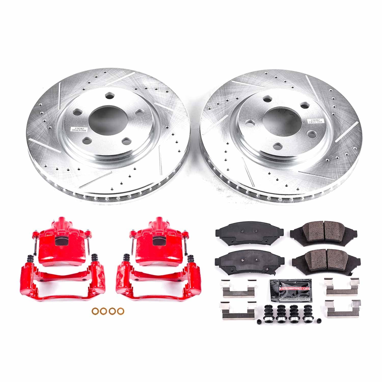 Power Stop - KC1586 - Front - Disc Brake Pad/Caliper and Rotor Kit image 1