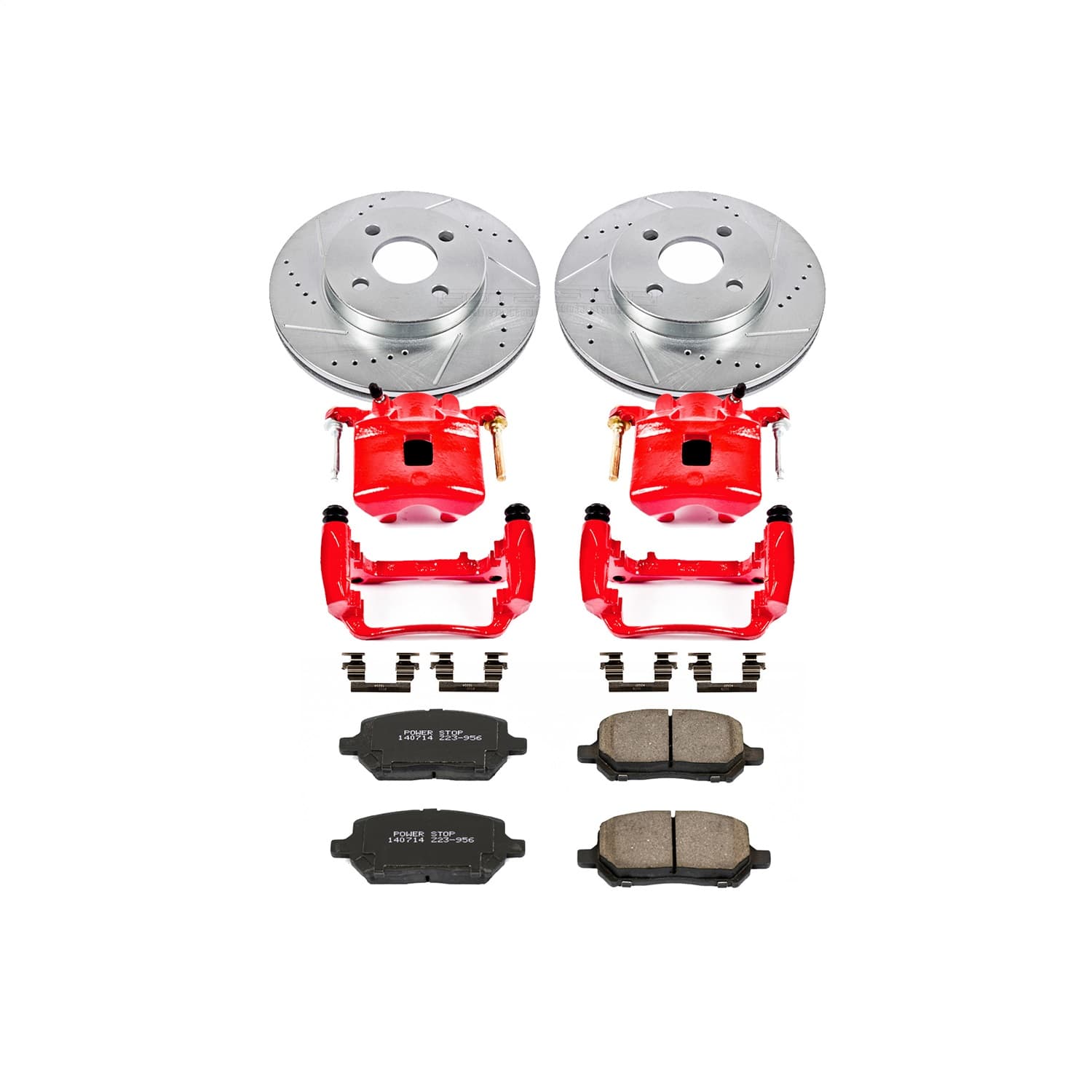 Power Stop - KC1604 - Front - Disc Brake Pad/Caliper and Rotor Kit image 1