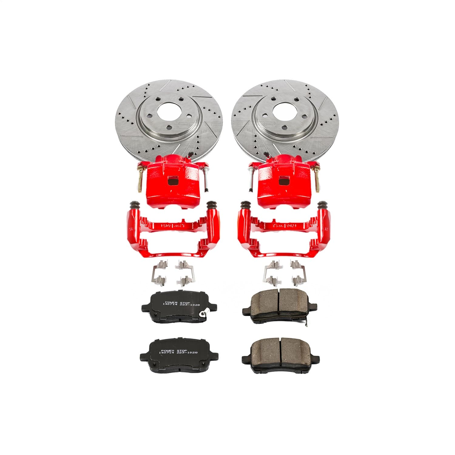 Power Stop - KC1610 - Front - Disc Brake Pad/Caliper and Rotor Kit image 1