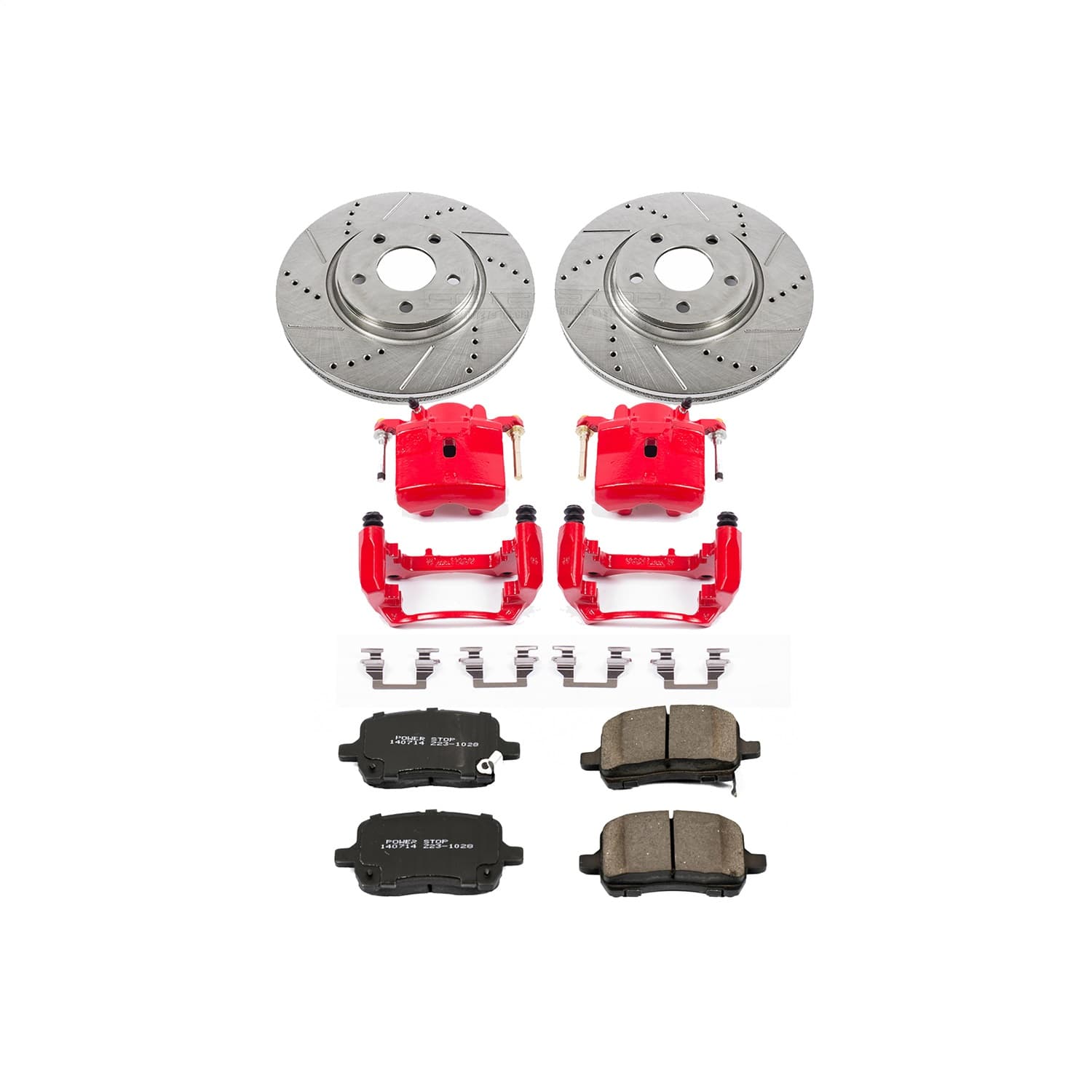 Power Stop - KC1610A - Front - Disc Brake Pad/Caliper and Rotor Kit image 1