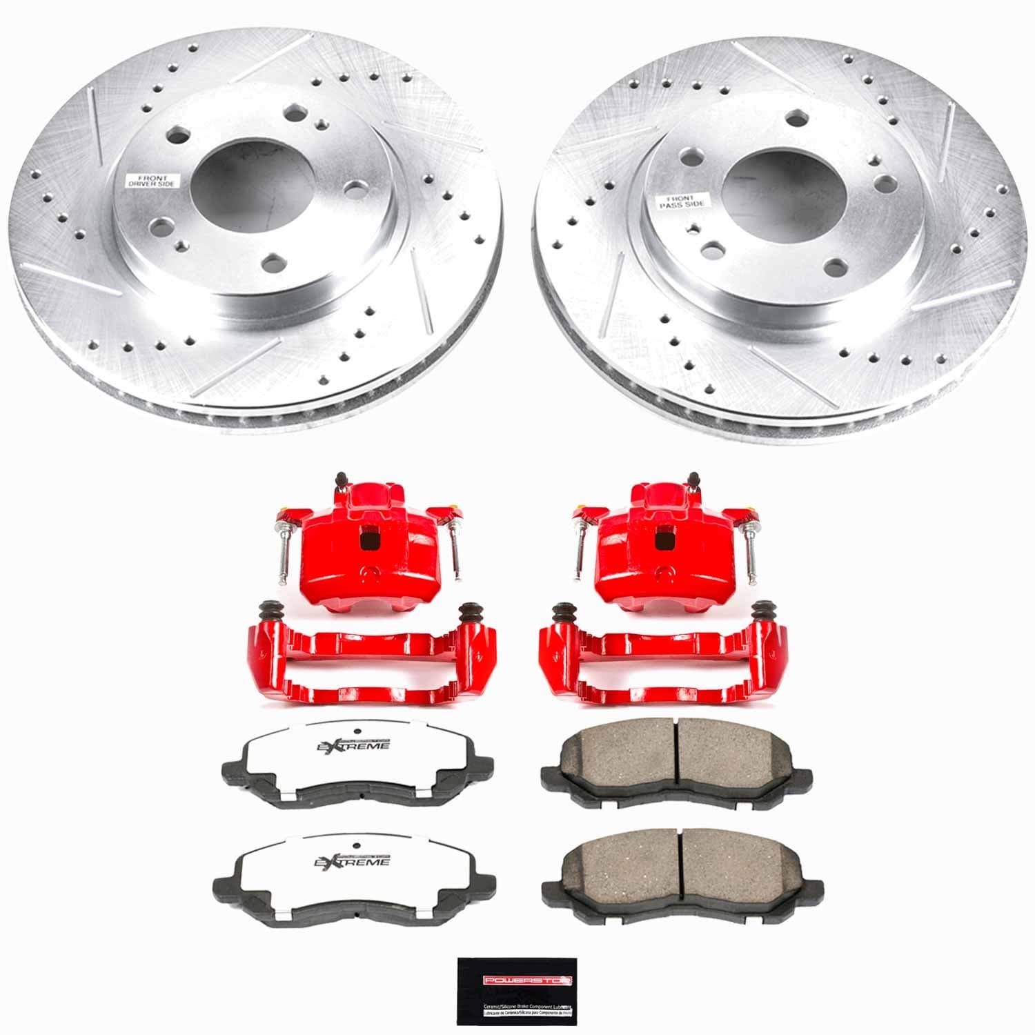 Power Stop - KC1678-26 - Front - Disc Brake Pad/Caliper and Rotor Kit image 1