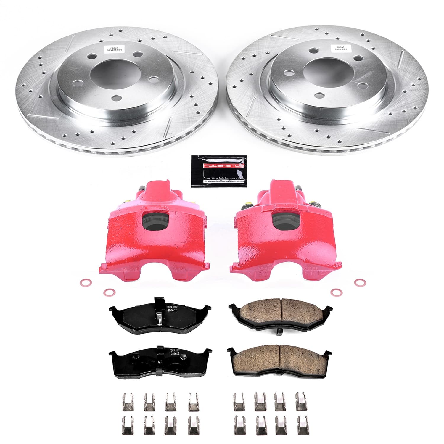 Power Stop - KC1694 - Front - Disc Brake Pad/Caliper and Rotor Kit image 1