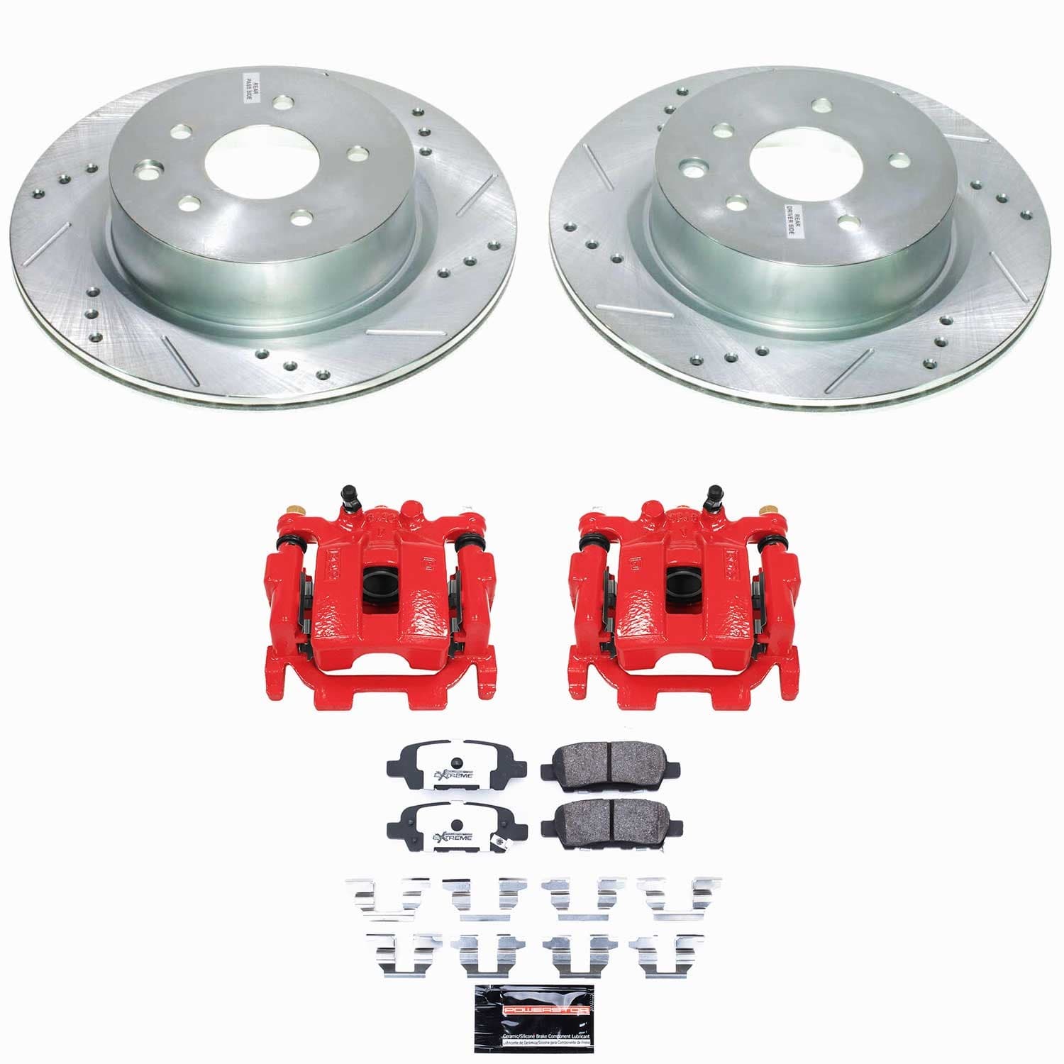 Power Stop - KC179C-26 - Rear - Disc Brake Pad/Caliper and Rotor Kit image 1