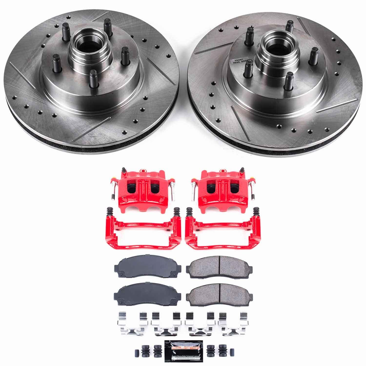 Power Stop - KC1857 - Front - Disc Brake Pad/Caliper and Rotor Kit image 1