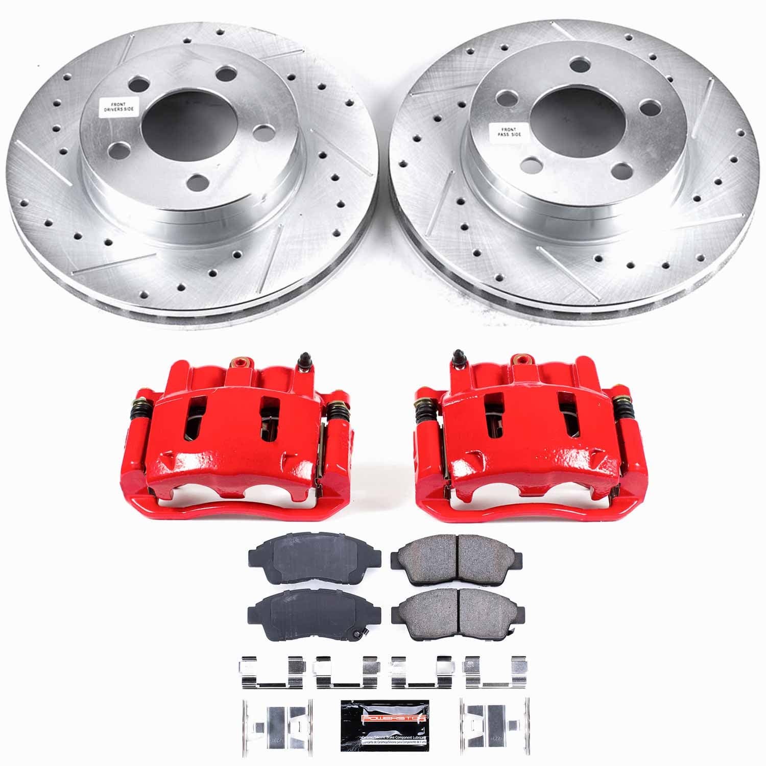 Power Stop - KC1860 - Front - Disc Brake Pad/Caliper and Rotor Kit image 1