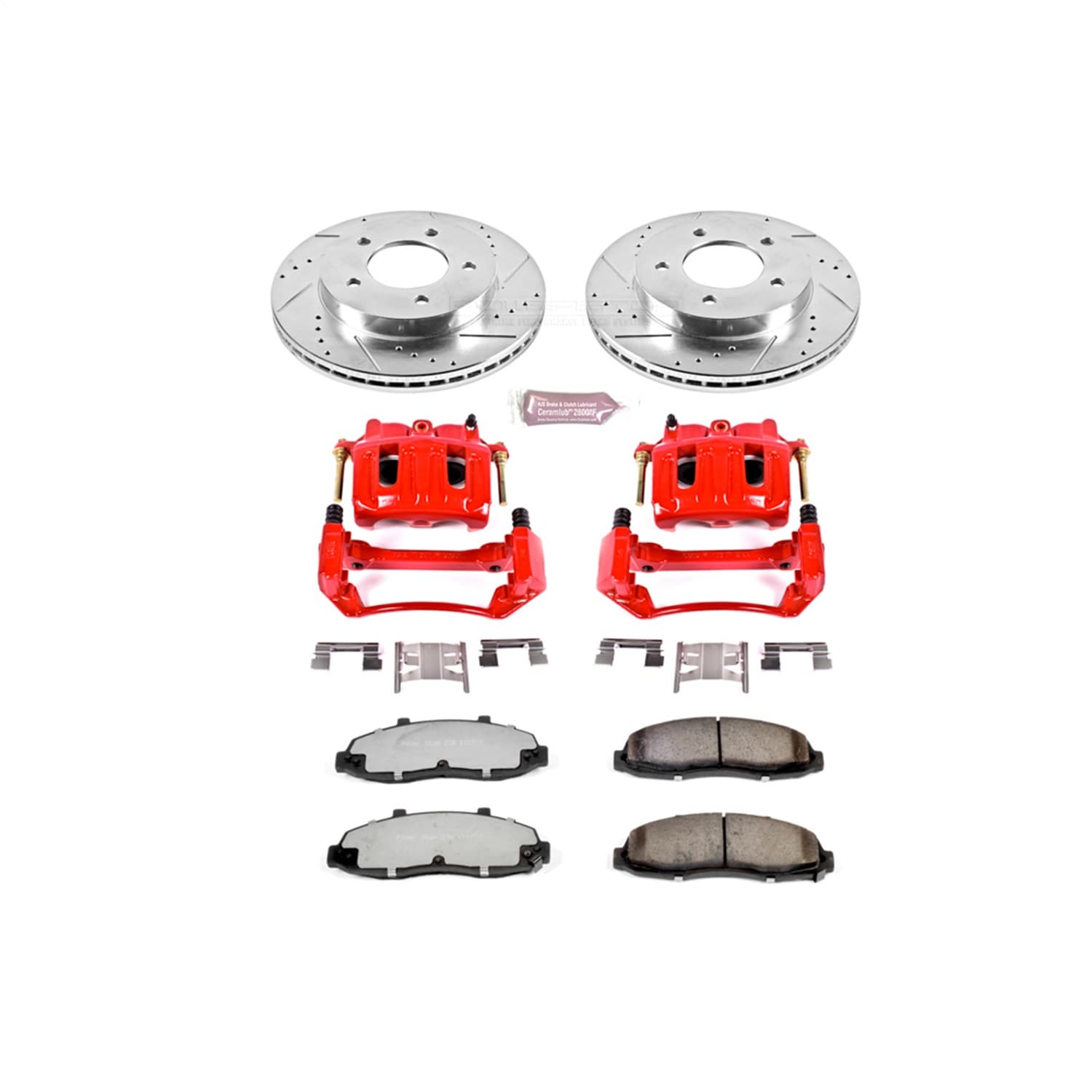 Power Stop - KC1866A-36 - Front - Disc Brake Pad/Caliper and Rotor Kit image 1